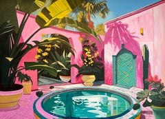 Love to figure out di Lilly Muth - Pittura ad olio di architettura contemporanea