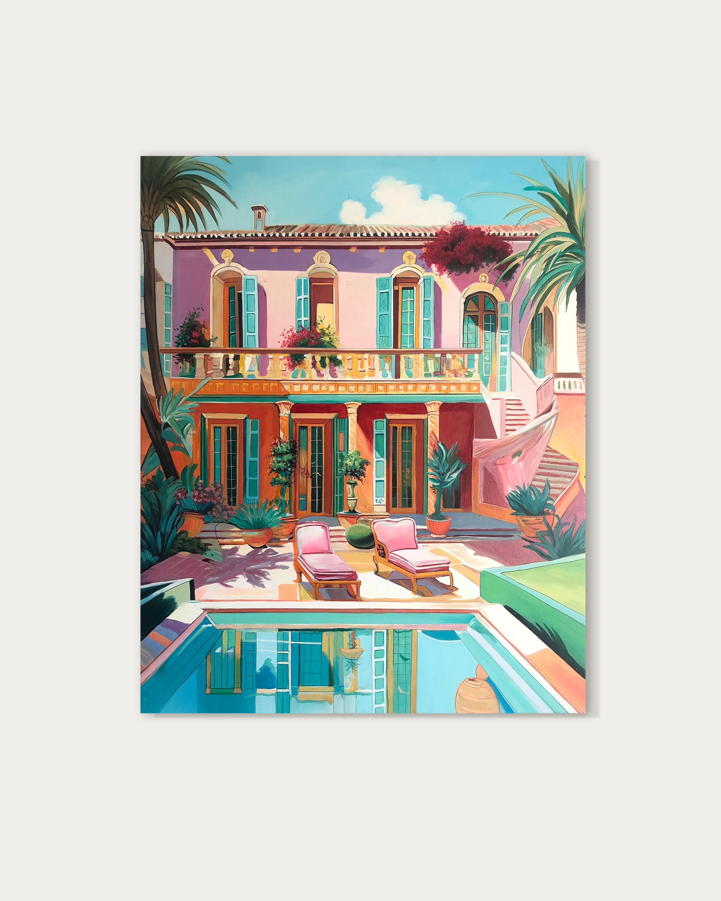 Lilly Muths architektonische Gemälde entführen den Betrachter auf eine visuelle Reise in eine andere Welt, in der die Vorstellungskraft keine Grenzen kennt und die Grenzen zwischen Realität und Fantasie zu einem hypnotisierenden Wandteppich aus
