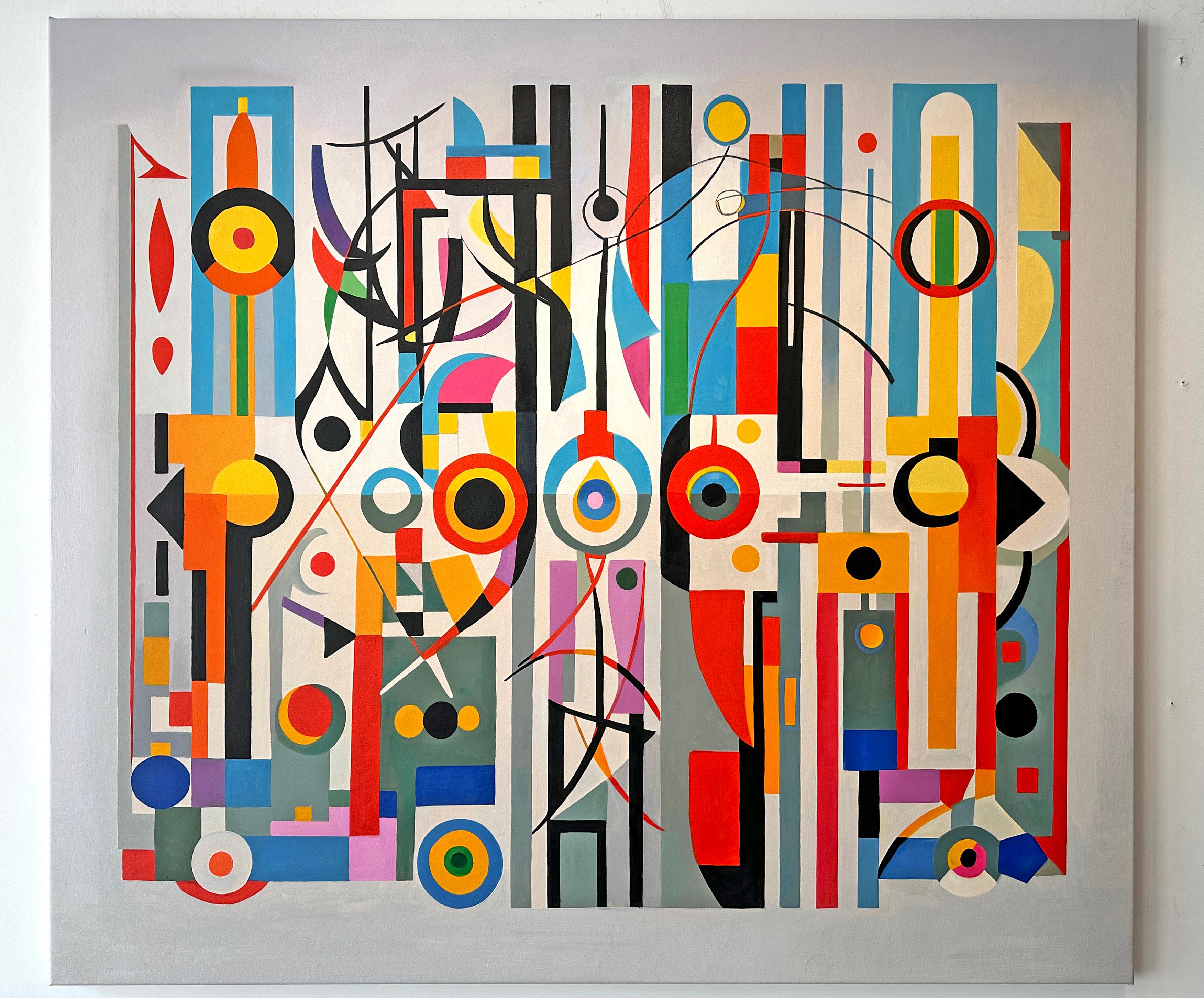 Our Life Together Lilly Muth - Contemporary geometric abstraction - Oil Painting 4