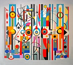 Our Life Together Lilly Muth - Contemporary geometric abstraction - Oil Painting
