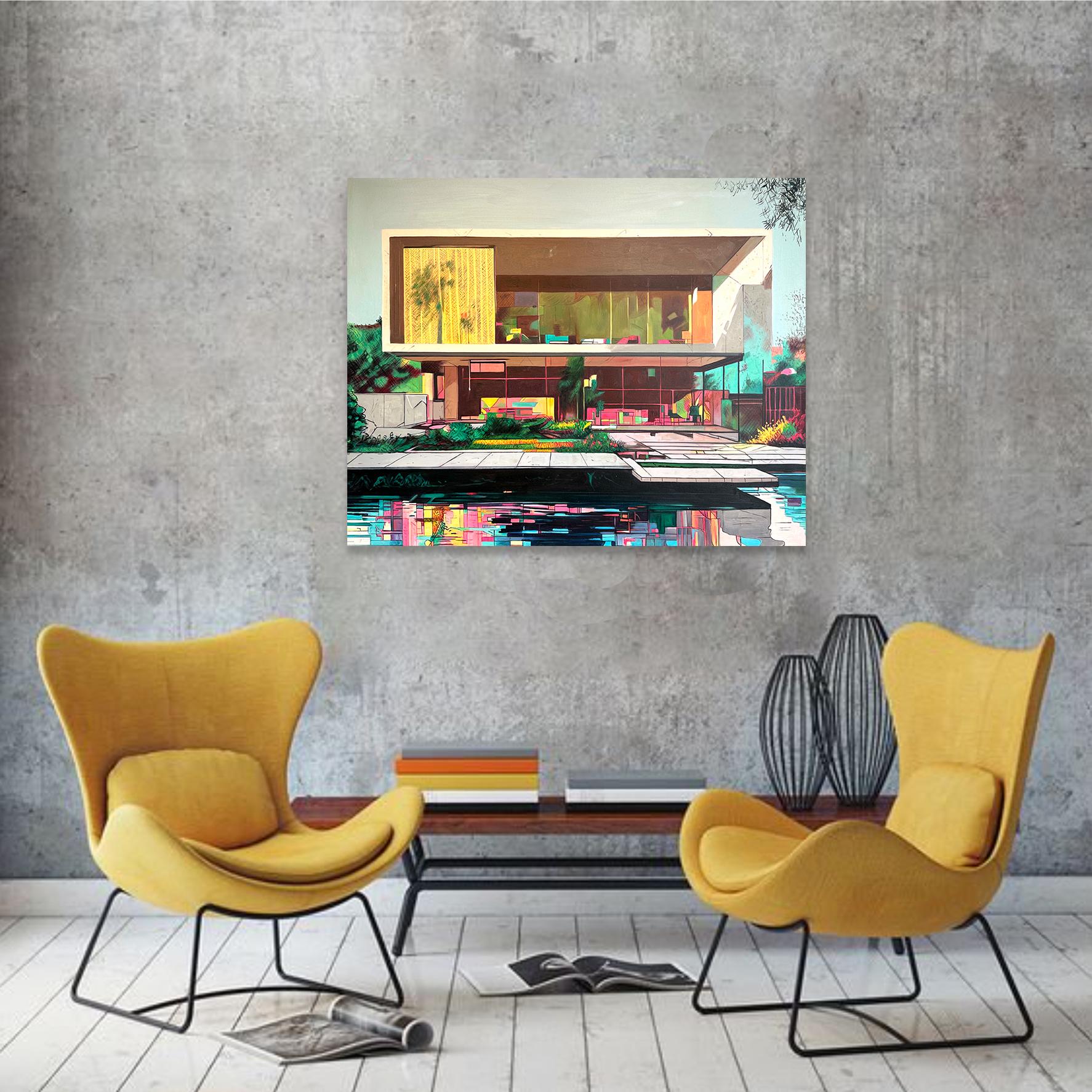 So much to share of us yet - Contemporary Architecture Oil Painting 4