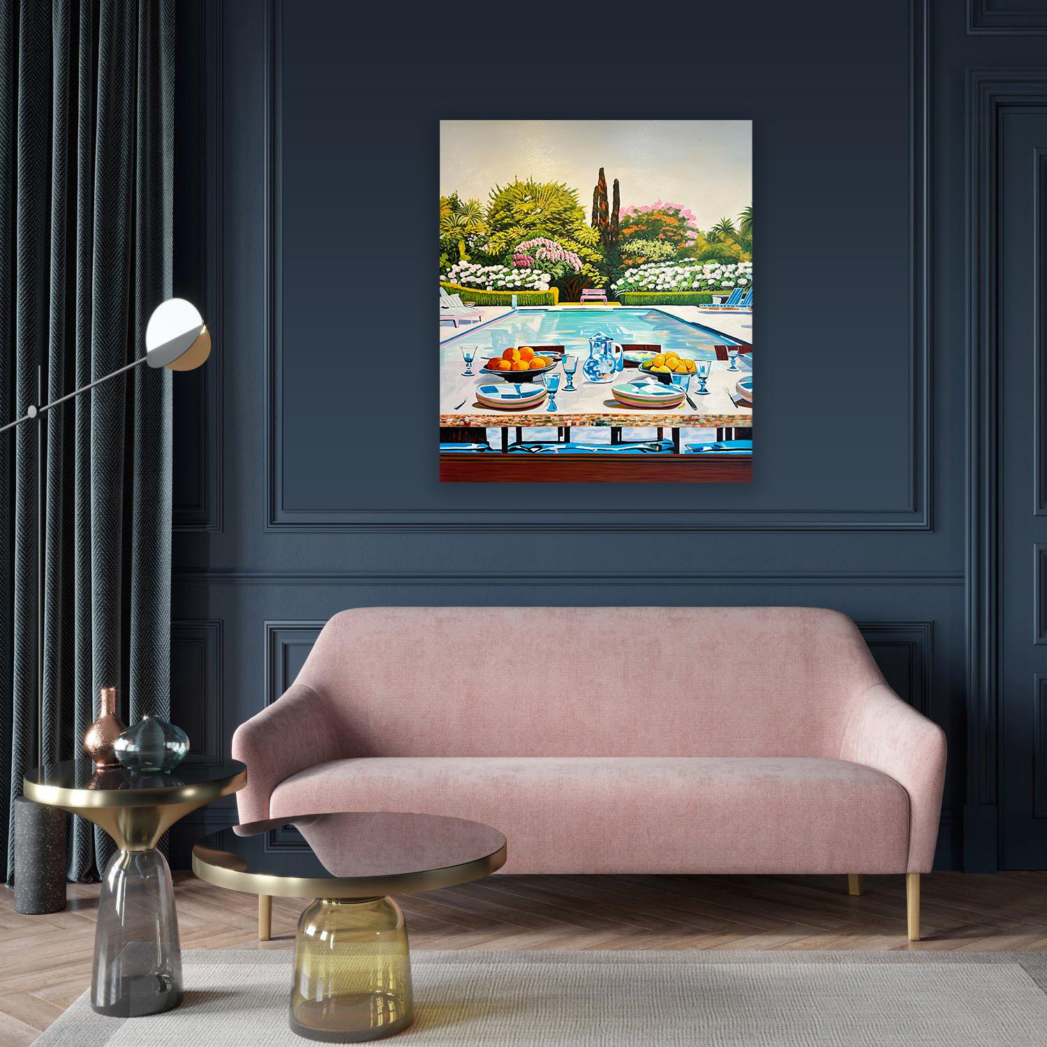 Sogni d'estate con te di Lilly Muth - Pittura ad olio di architettura contemporanea 9