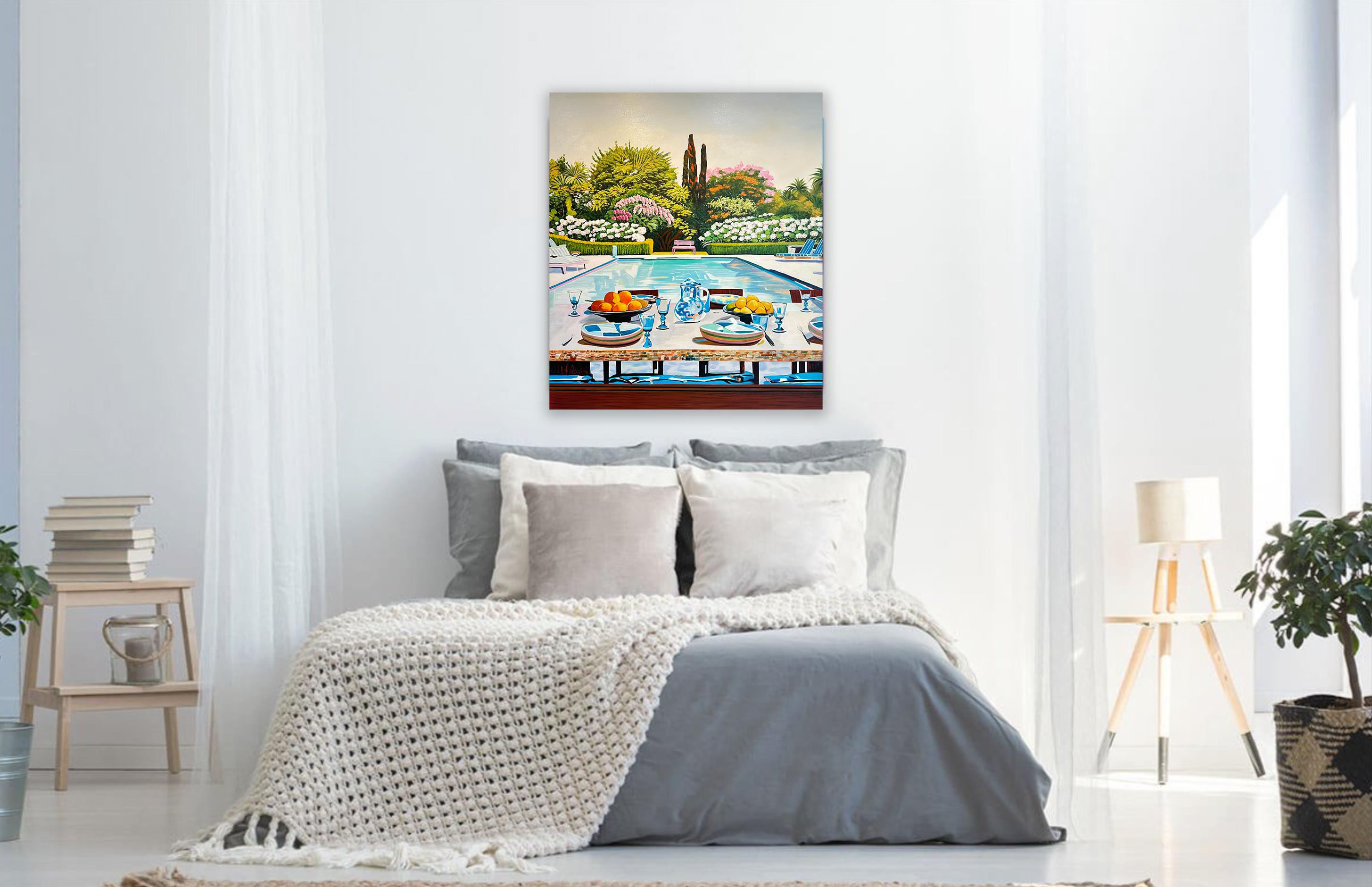 Sogni d'estate con te di Lilly Muth - Pittura ad olio di architettura contemporanea 10