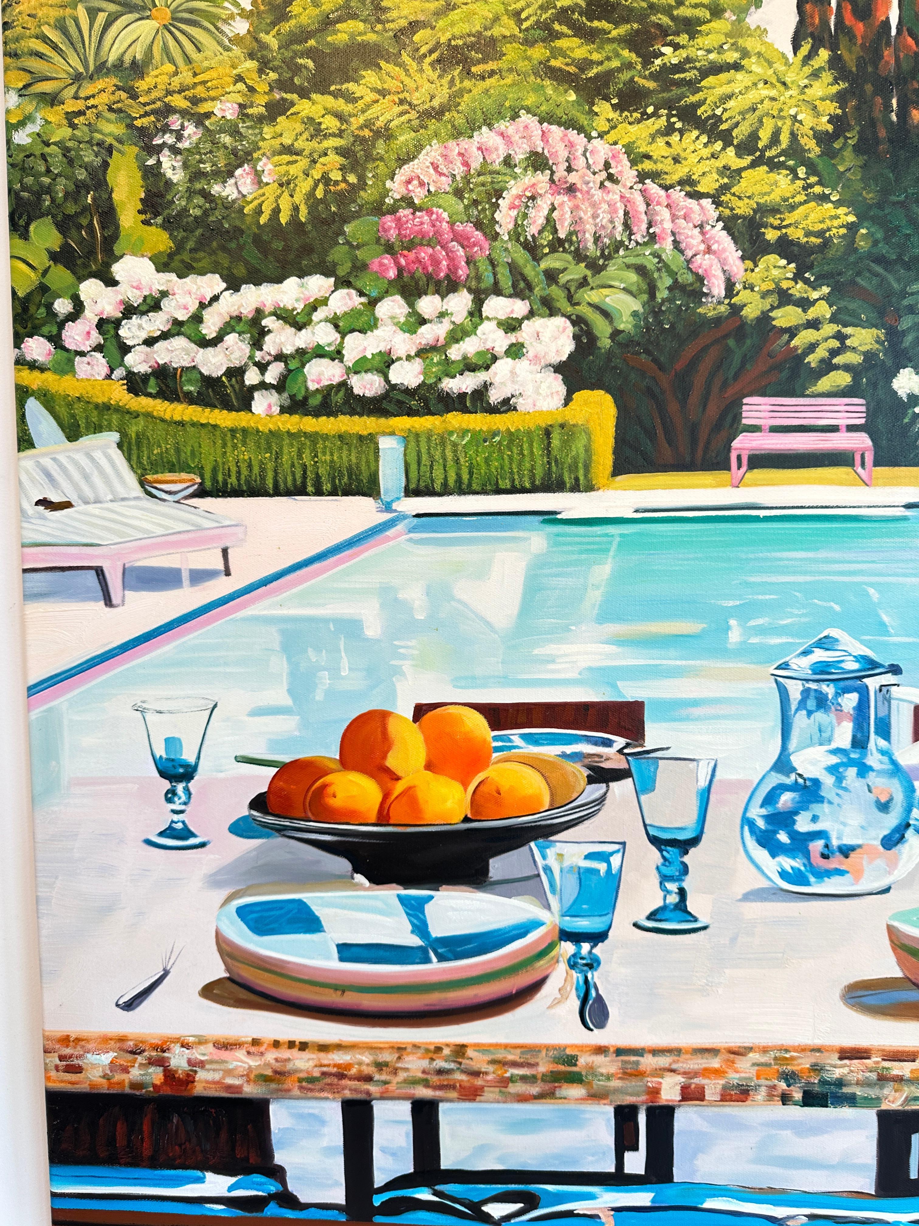 Sogni d'estate con te di Lilly Muth - Pittura ad olio di architettura contemporanea 3