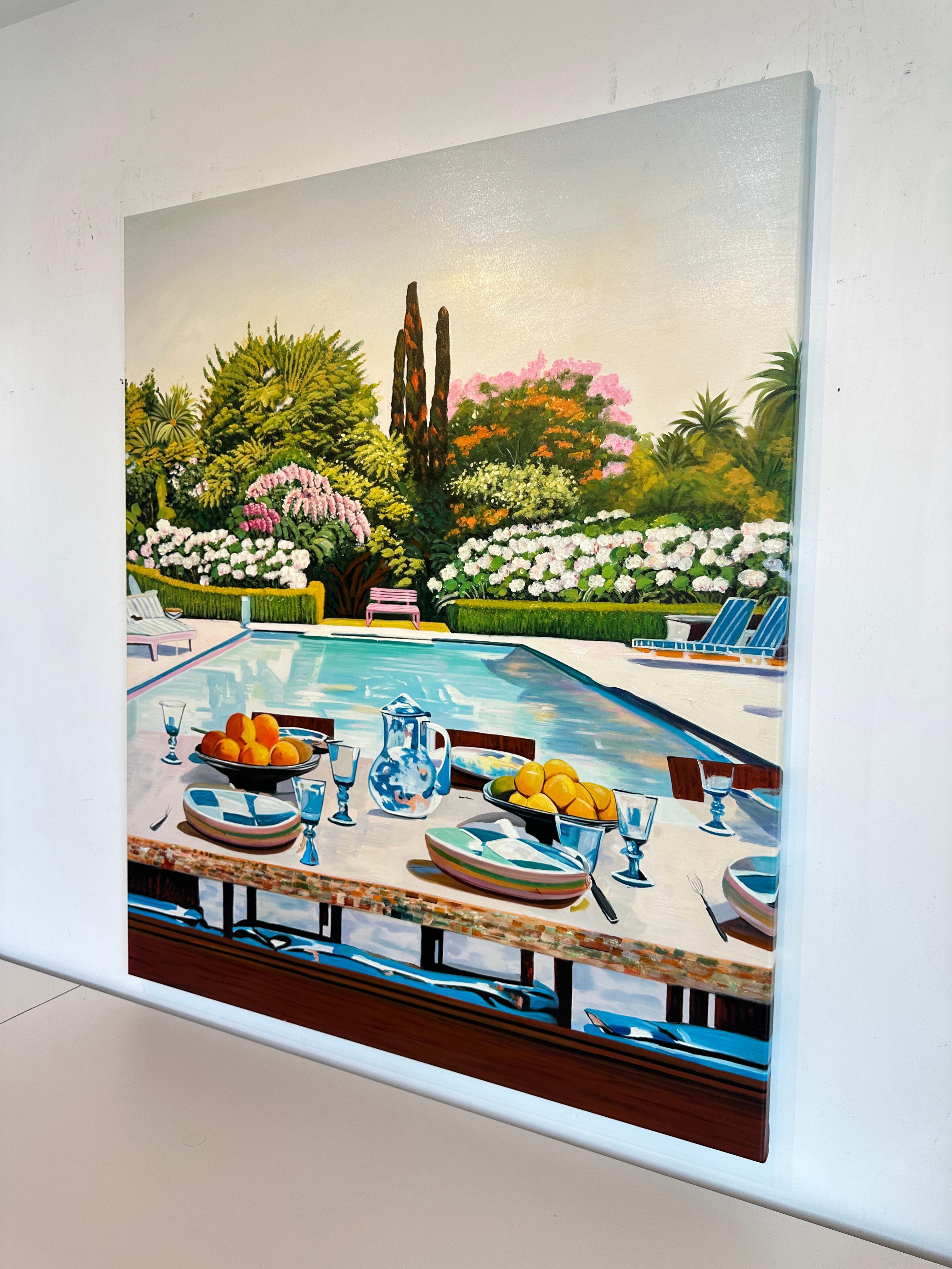 Sogni d'estate con te di Lilly Muth - Pittura ad olio di architettura contemporanea 5