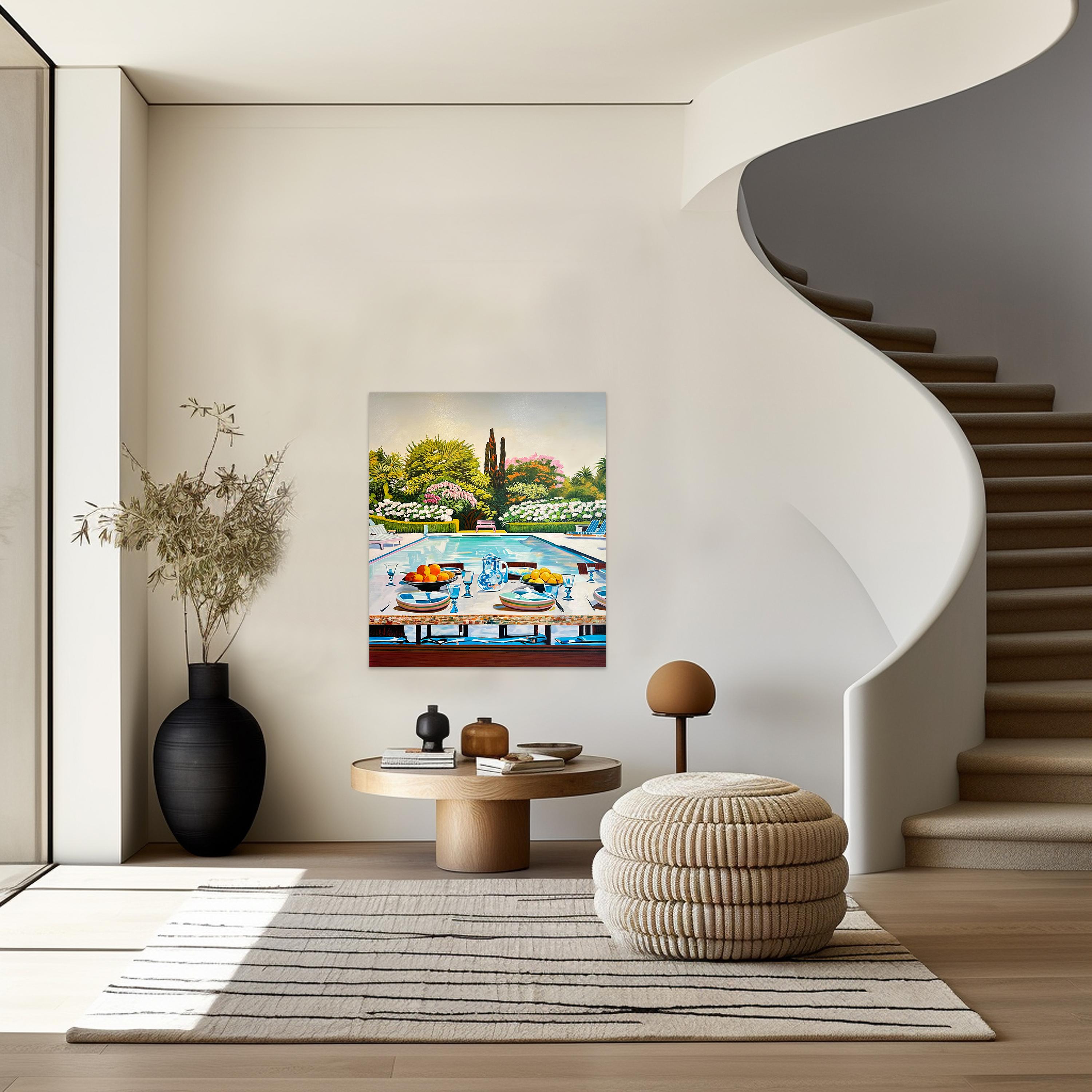 Sogni d'estate con te di Lilly Muth - Pittura ad olio di architettura contemporanea 6