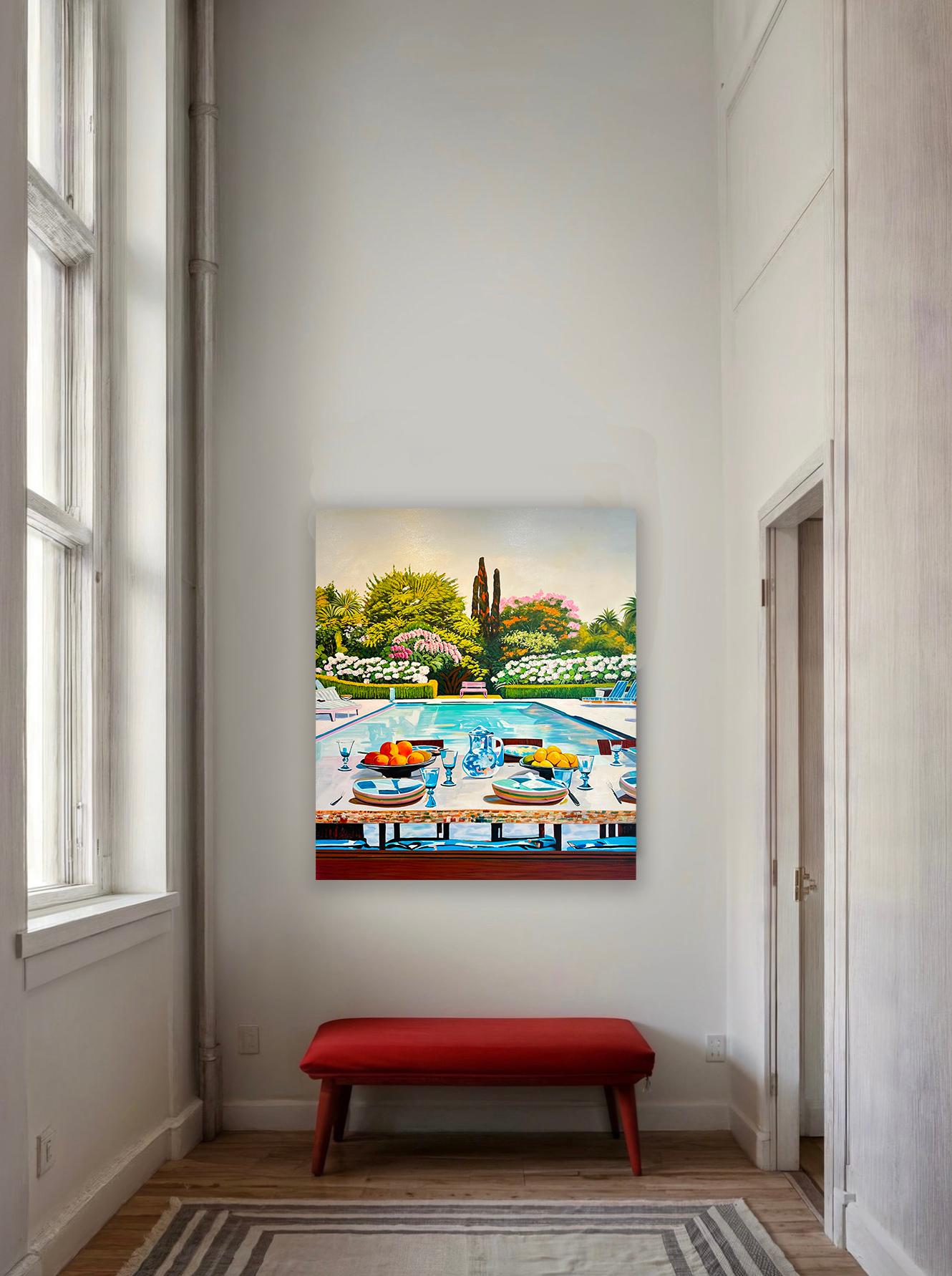 Sogni d'estate con te di Lilly Muth - Pittura ad olio di architettura contemporanea 8