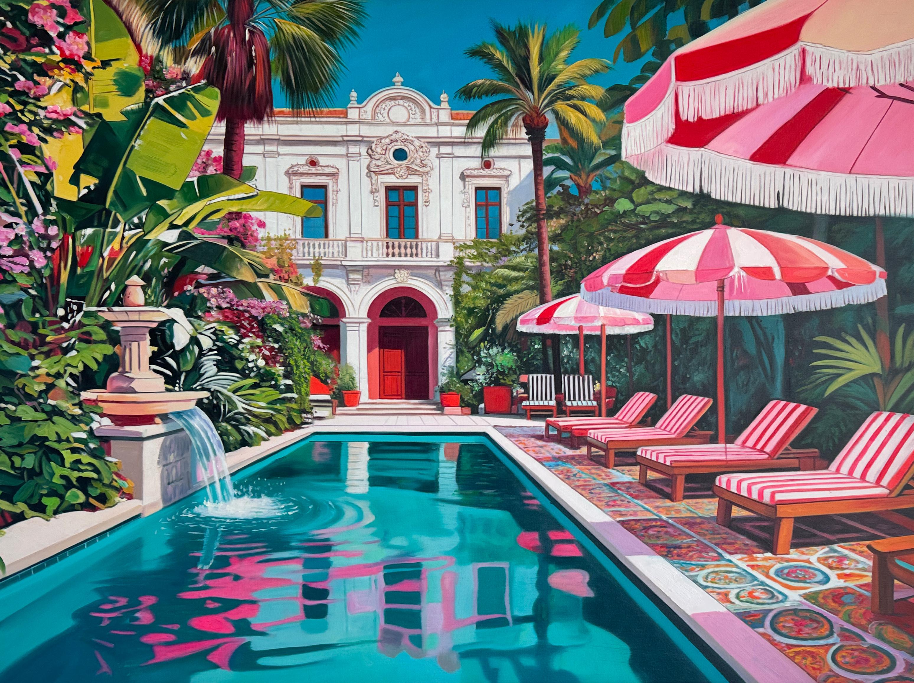 Lilly Muth's architectural paintings transport viewers on a visual journey to a different world, where imagination knows no bounds and the boundaries between reality and fantasy blur into a mesmerizing tapestry of color, form, and emotion.
The