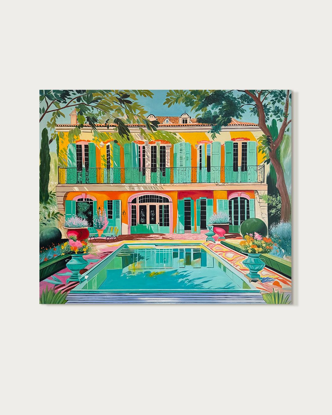 Lilly Muths architektonische Gemälde entführen den Betrachter auf eine visuelle Reise in eine andere Welt, in der die Vorstellungskraft keine Grenzen kennt und die Grenzen zwischen Realität und Fantasie zu einem hypnotisierenden Wandteppich aus