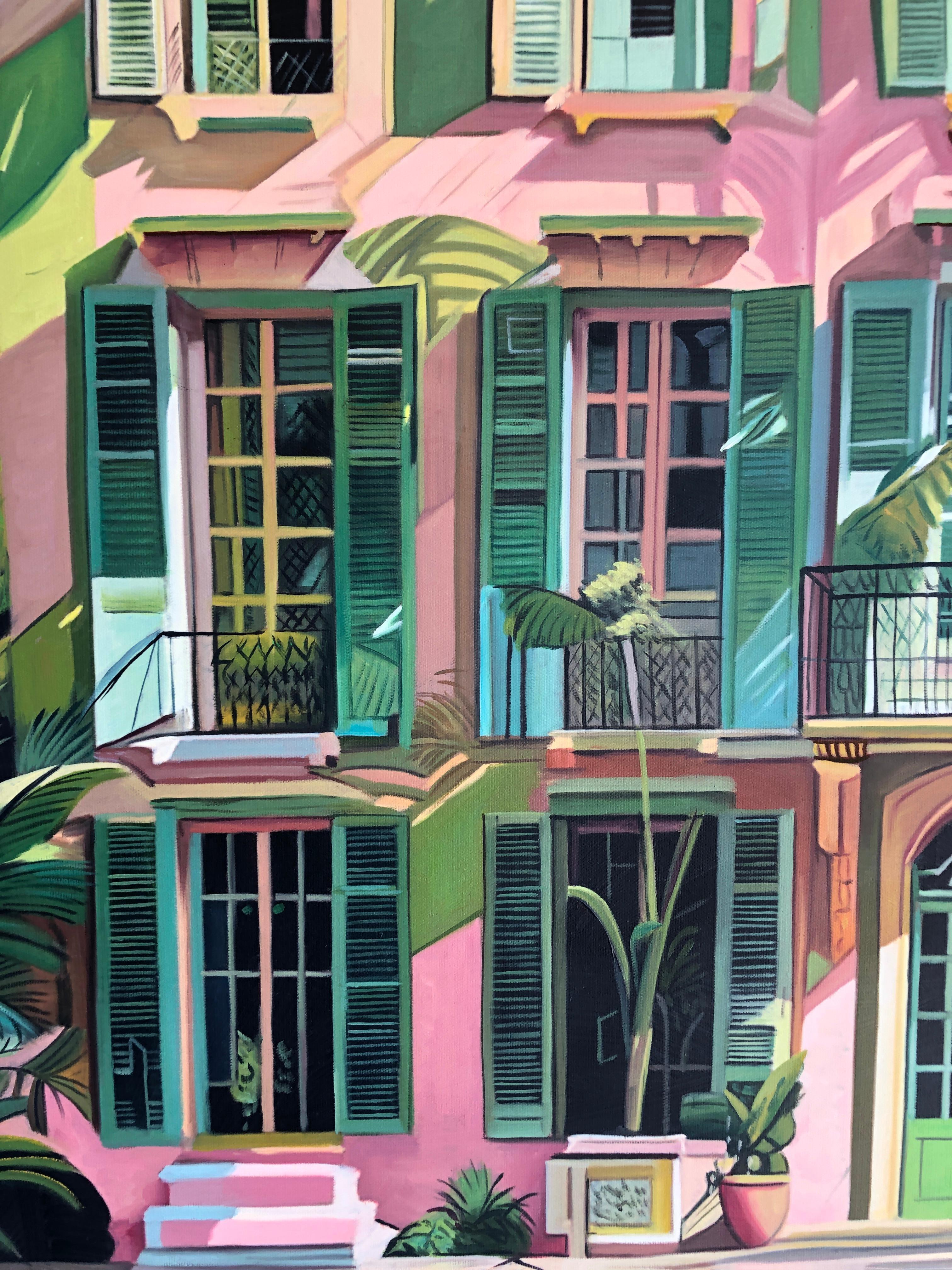 Lilly Muth's architectural paintings transport viewers on a visual journey to a different world, where imagination knows no bounds and the boundaries between reality and fantasy blur into a mesmerizing tapestry of color, form, and emotion.
The