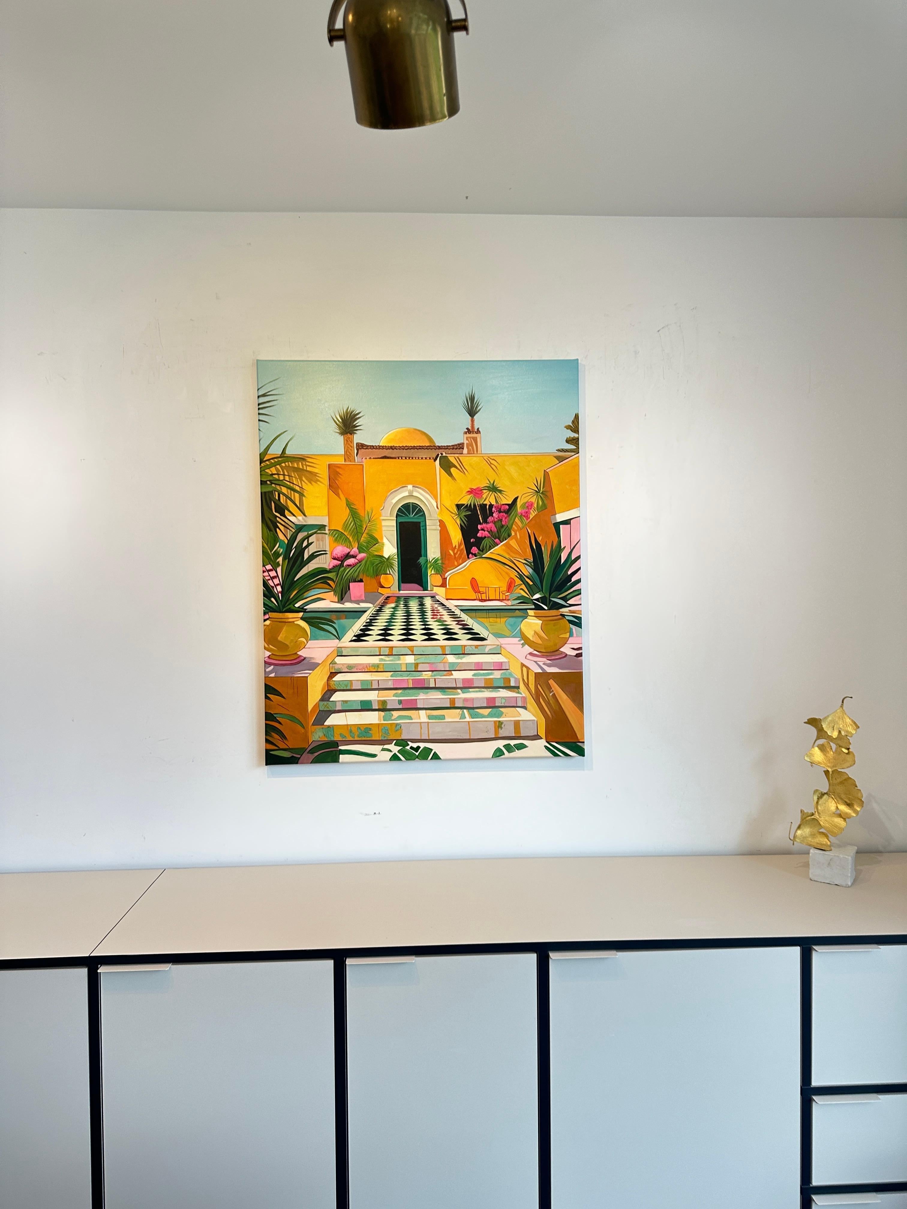 The Power of Dreams - Contemporary Architecture Oil Painting 9