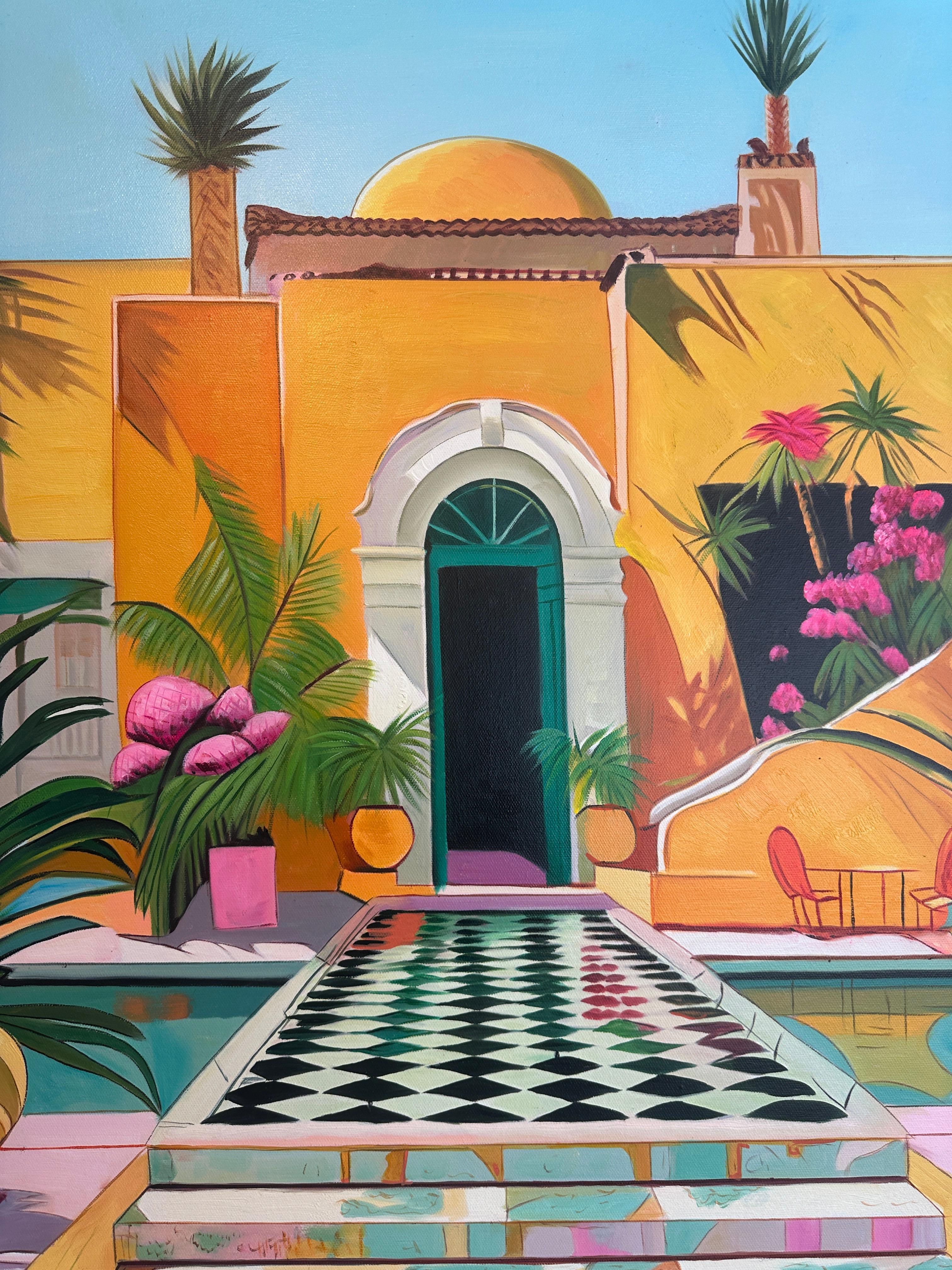 The Power of Dreams - Contemporary Architecture Oil Painting 11