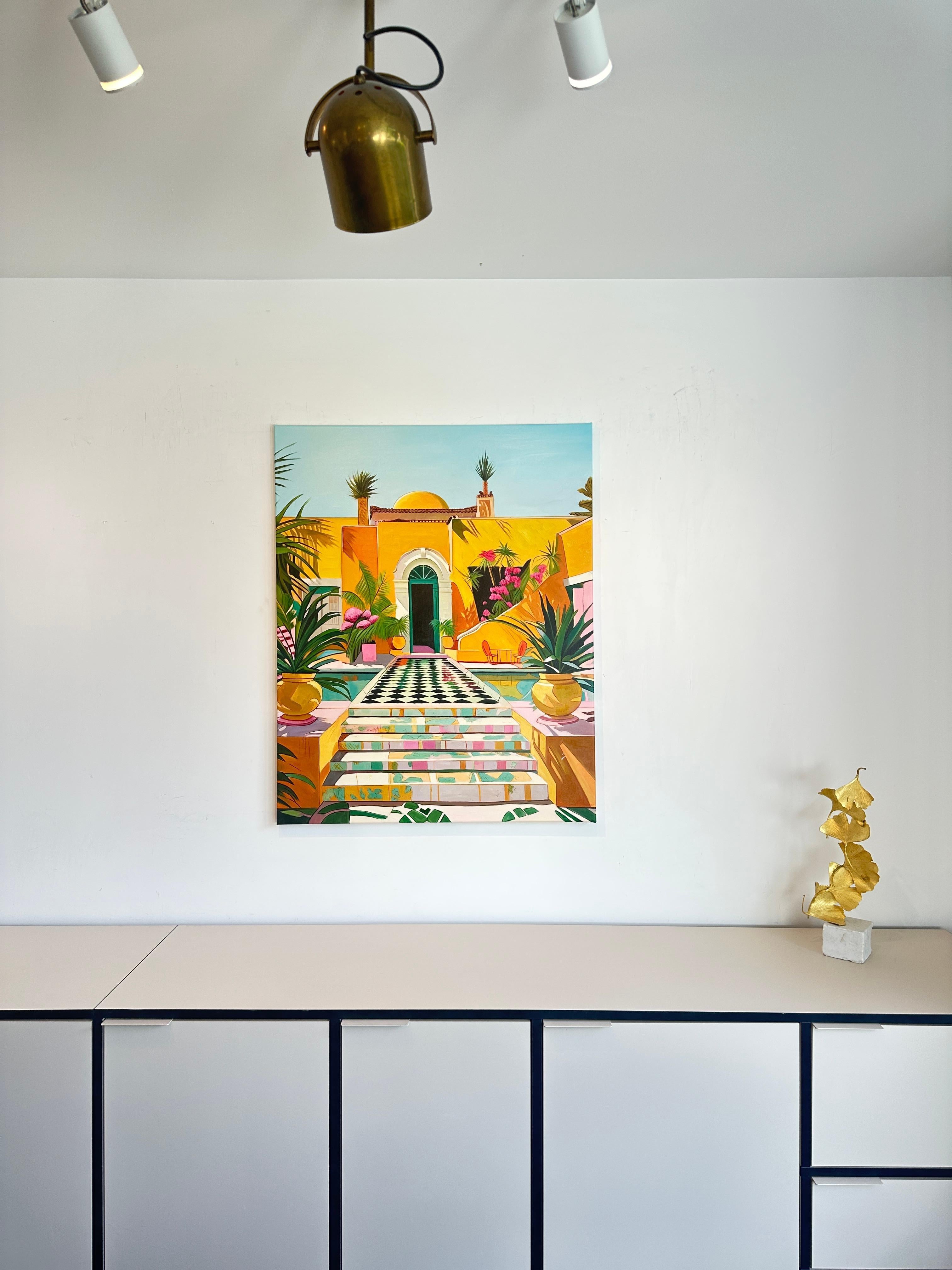 The Power of Dreams - Contemporary Architecture Oil Painting 12