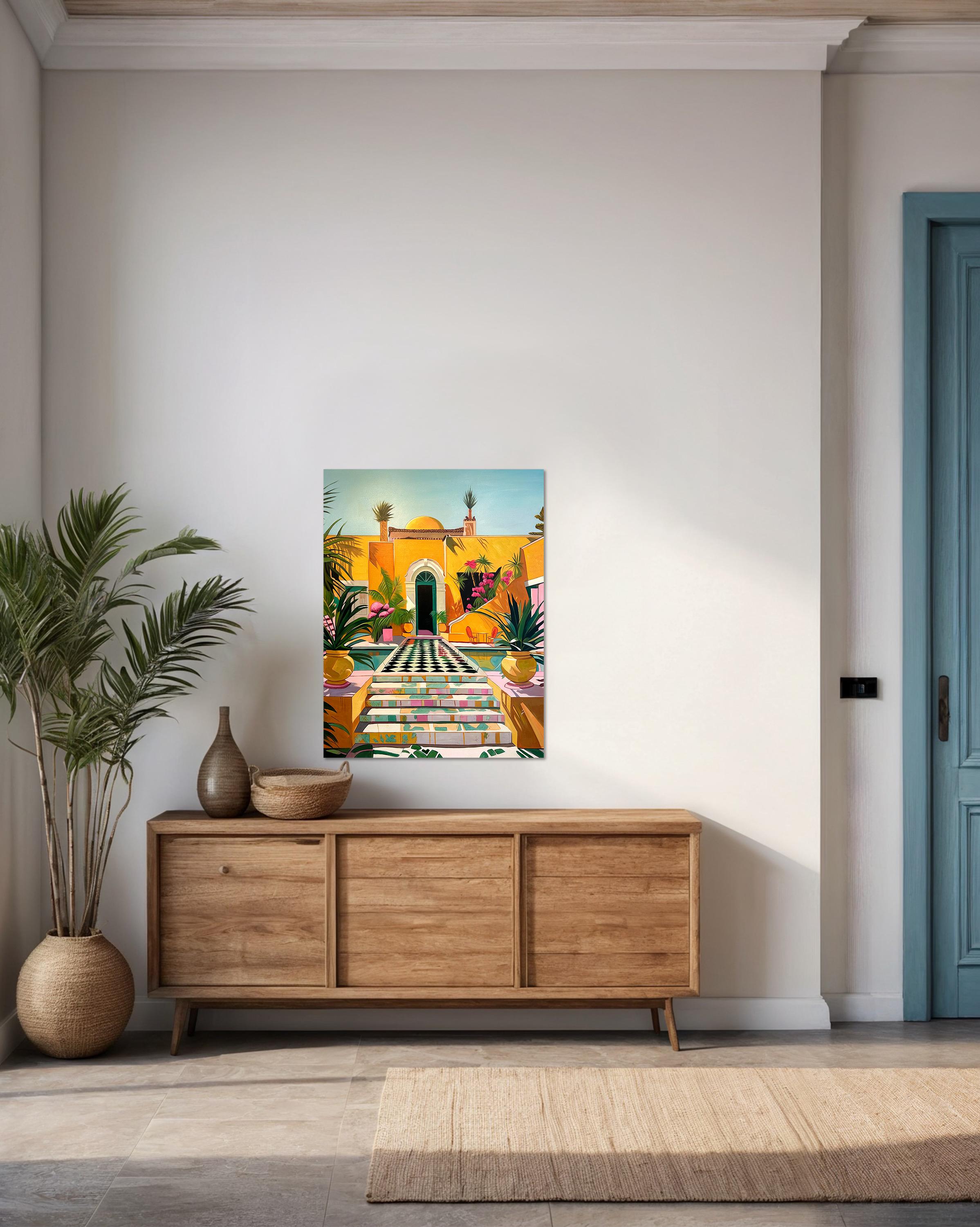 Lilly Muth's architectural paintings transport viewers on a visual journey to a different world, where imagination knows no bounds and the boundaries between reality and fantasy blur into a mesmerizing tapestry of color, form, and emotion.
The