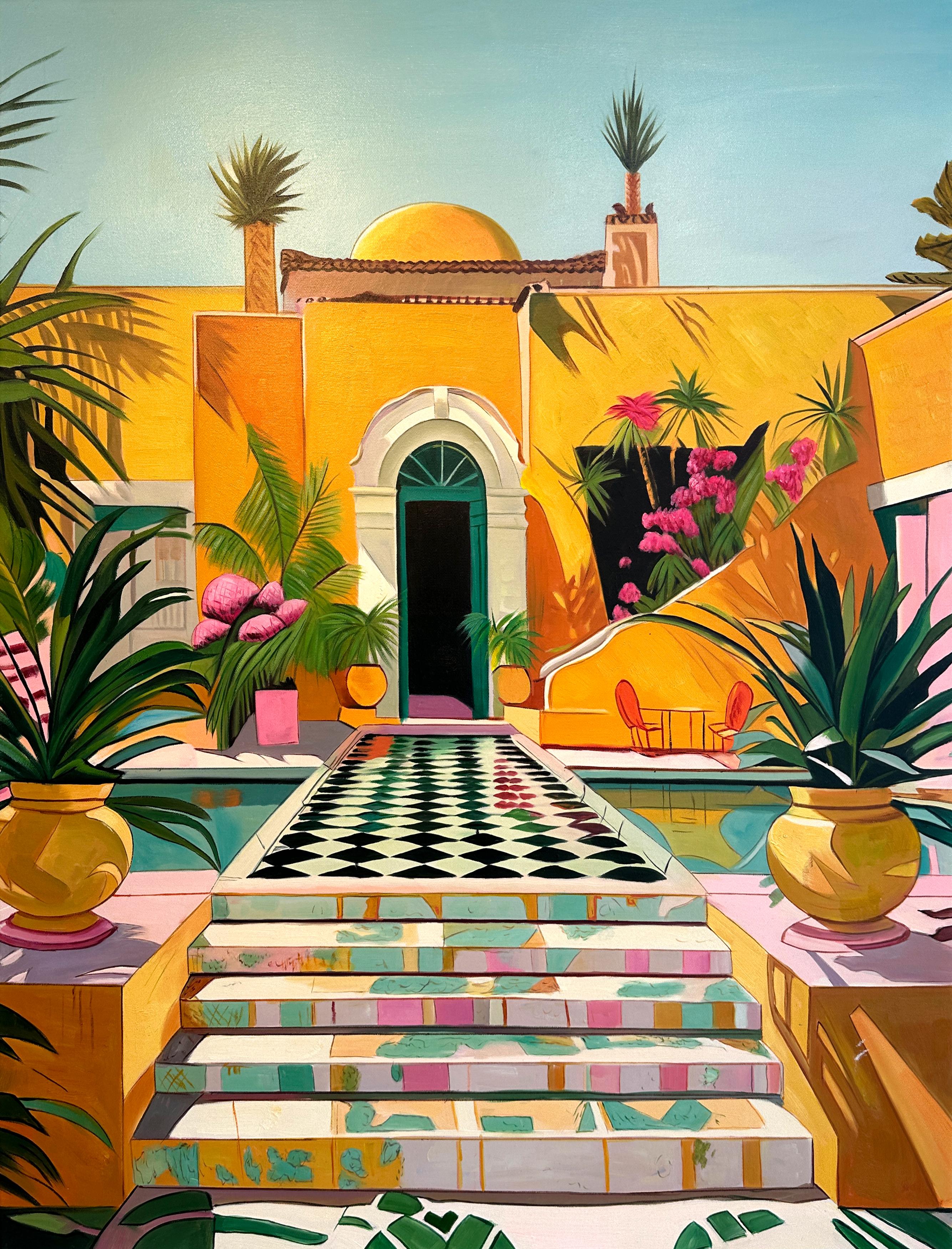The Power of Dreams - Contemporary Architecture Oil Painting 1