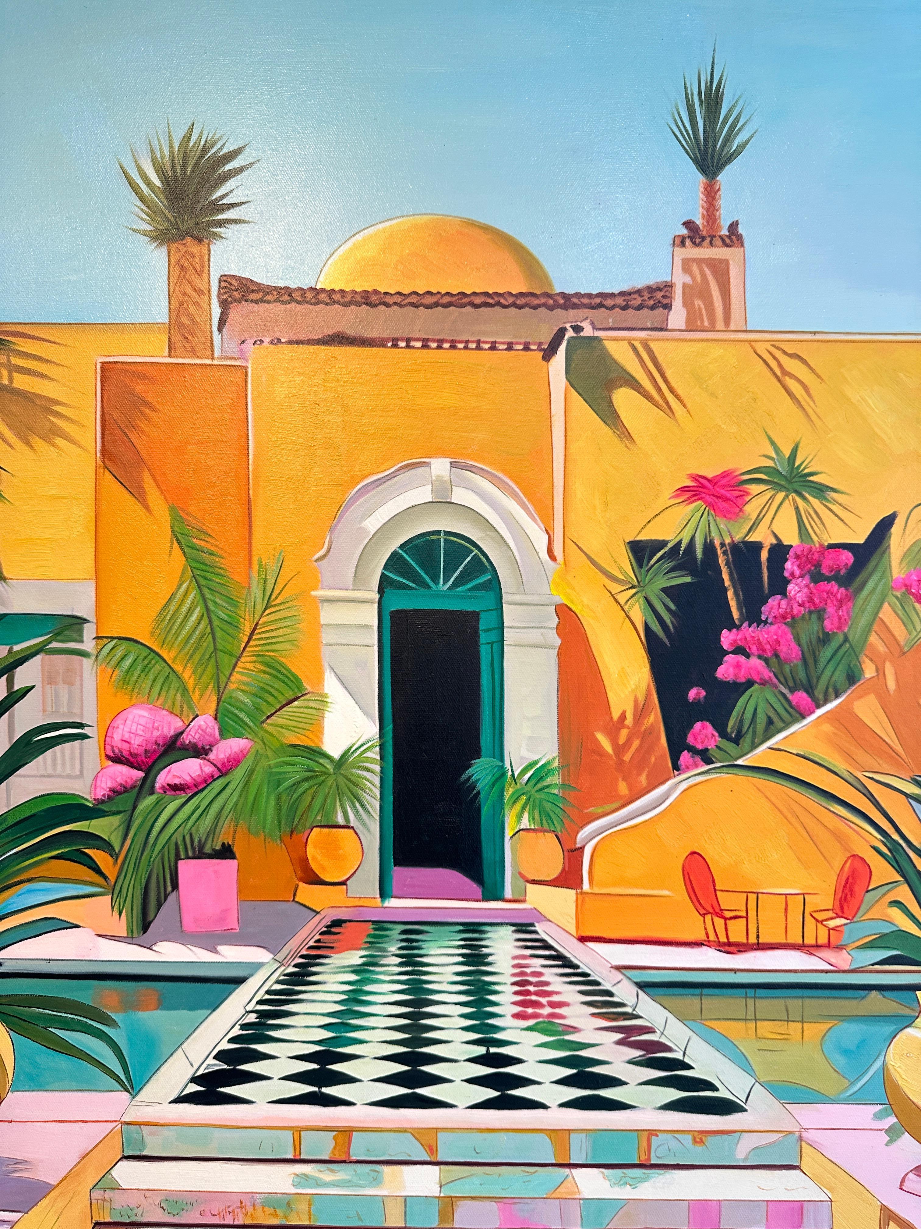 The Power of Dreams - Contemporary Architecture Oil Painting 3