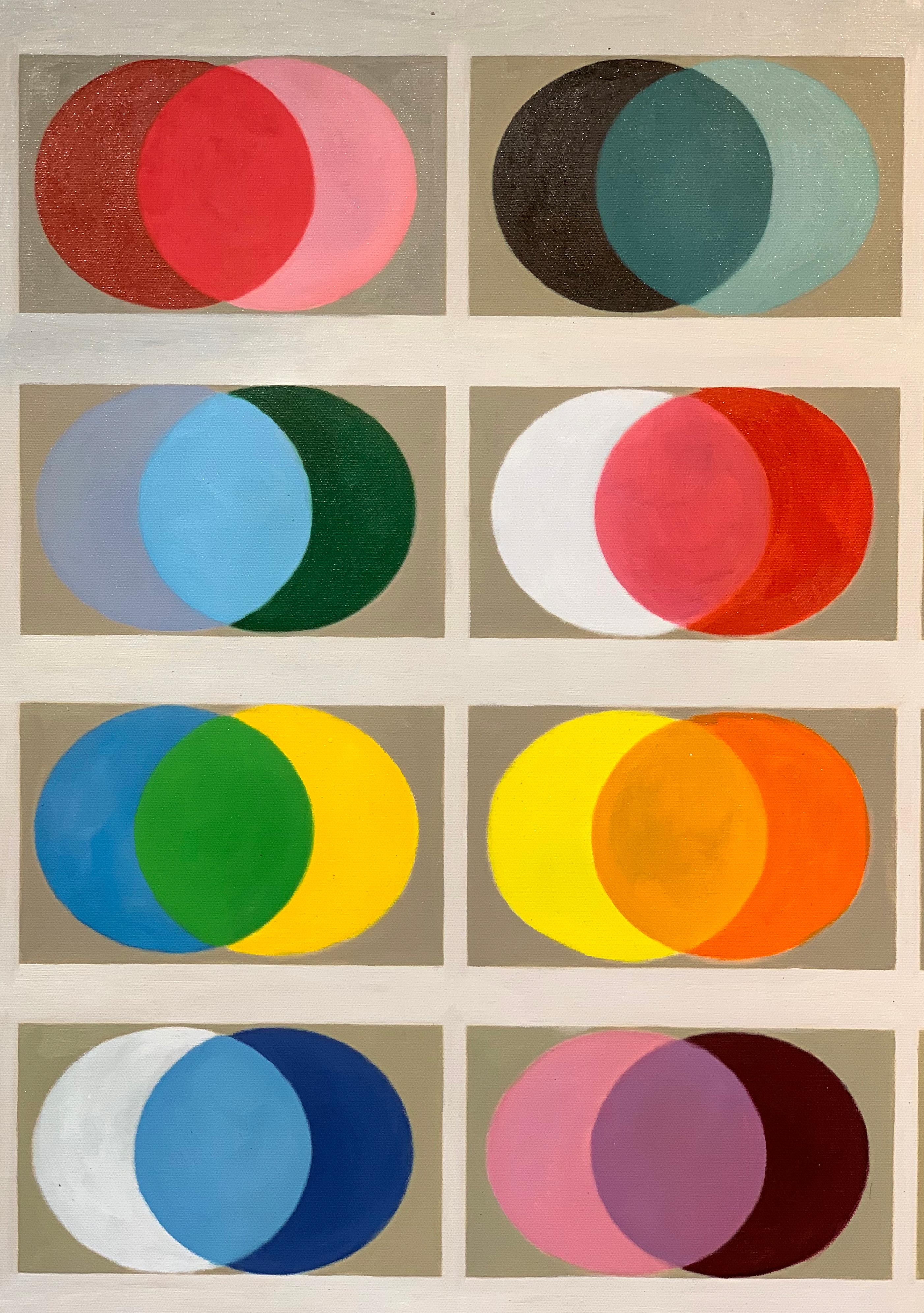Things to Come by Lilly Muth - Contemporary geometric abstraction - Oil Painting For Sale 10