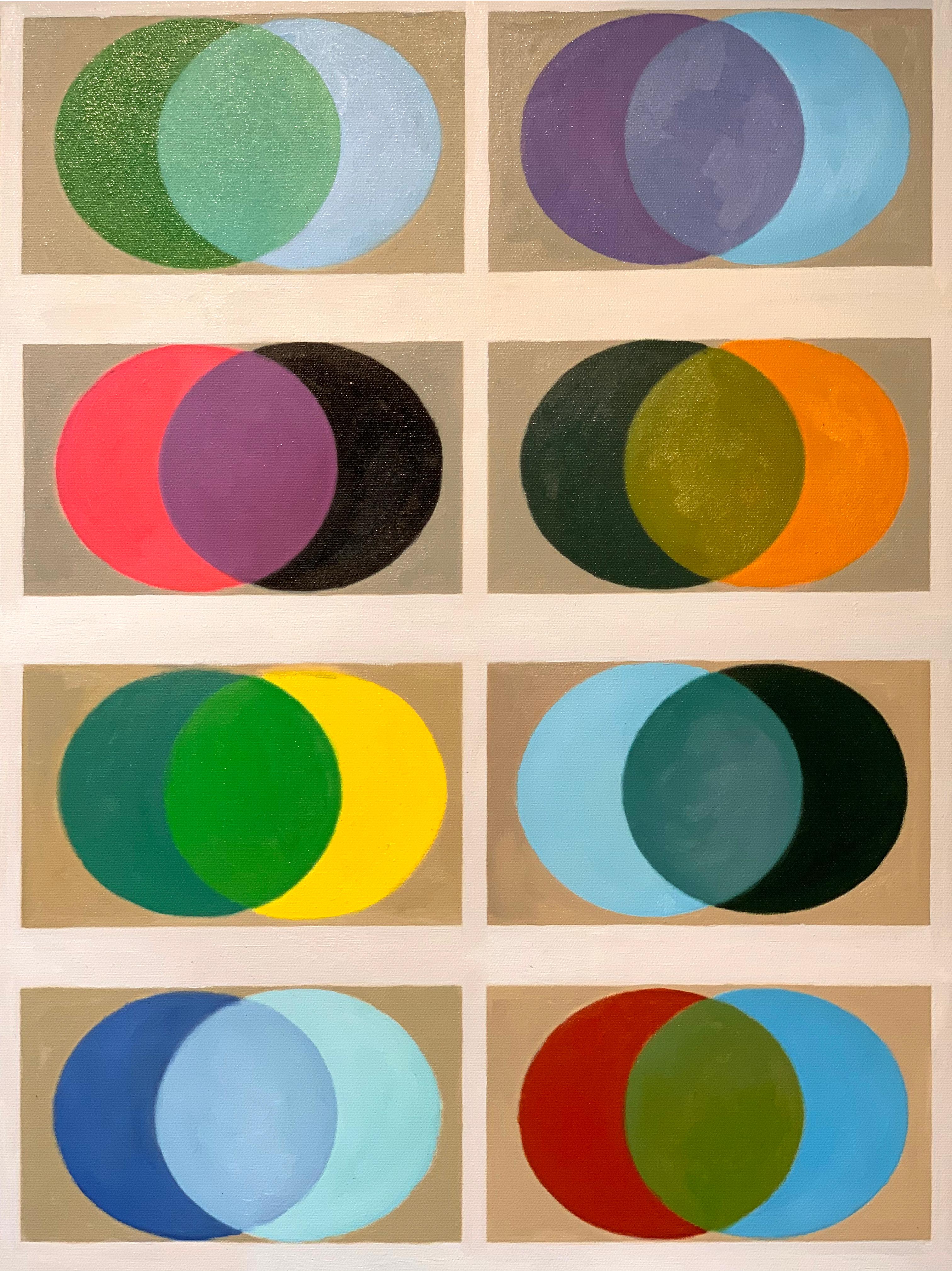 Cose che verranno di Lilly Muth - Astrazione geometrica contemporanea - Pittura a olio 3