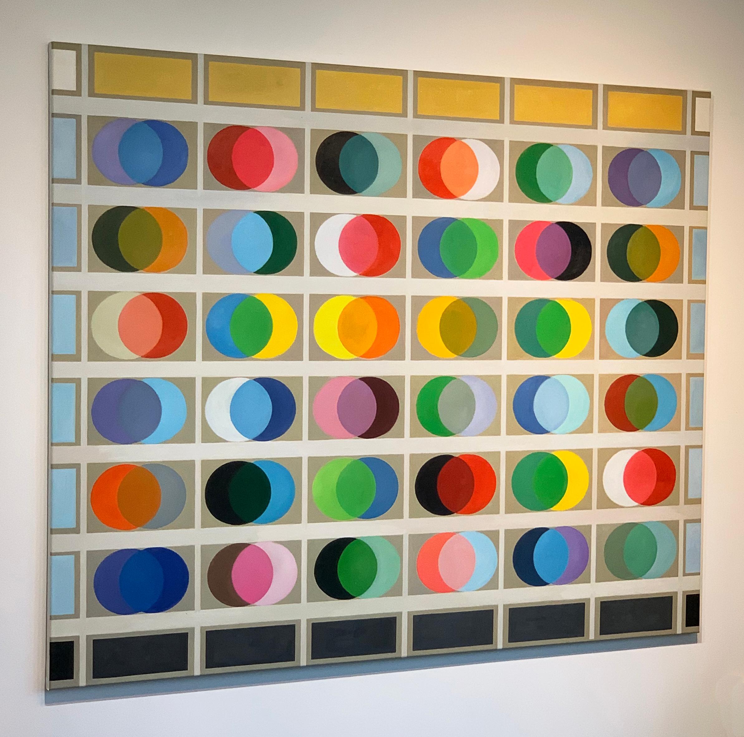 Things to Come by Lilly Muth - Contemporary geometric abstraction - Oil Painting For Sale 5