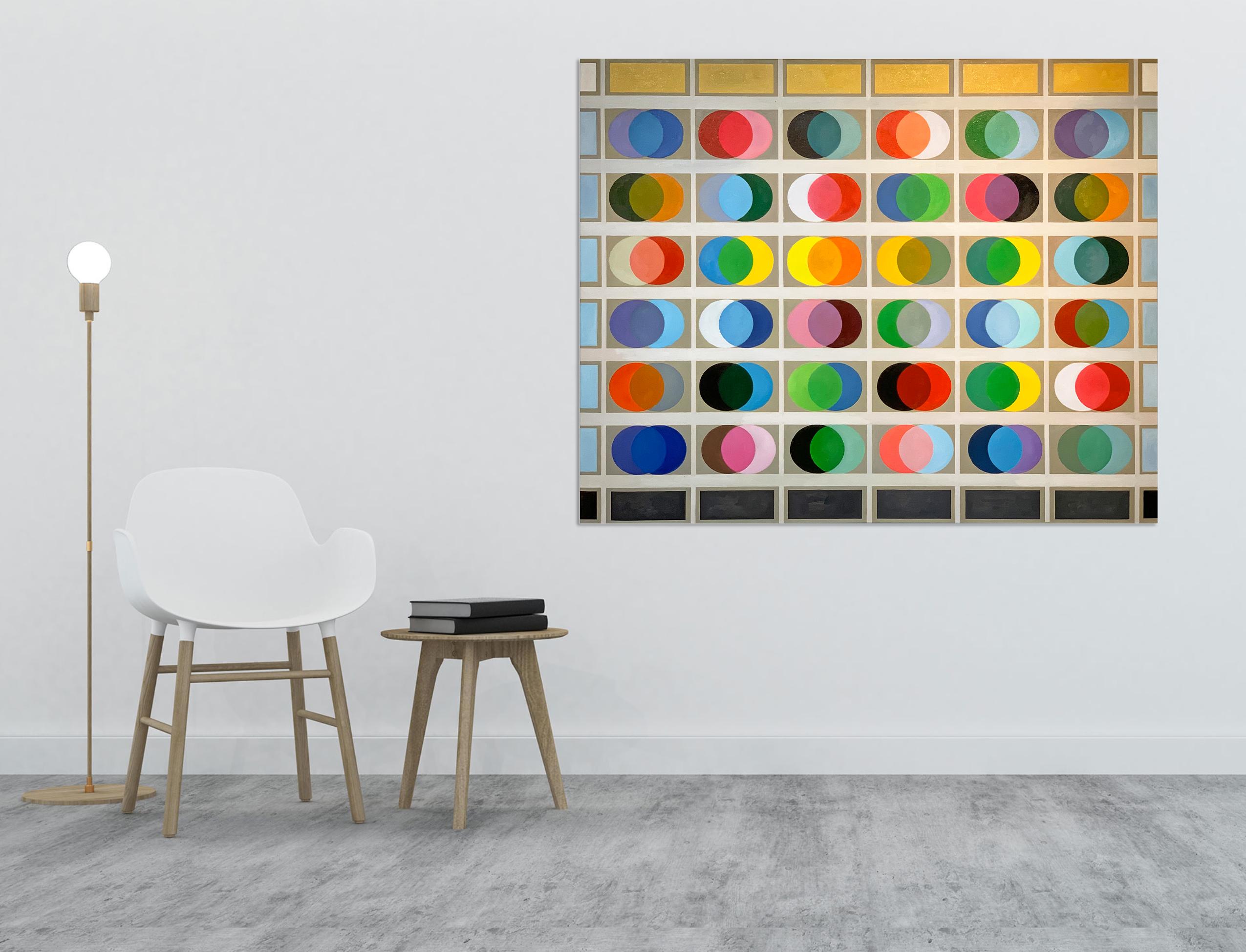 Things to Come by Lilly Muth - Contemporary geometric abstraction - Oil Painting For Sale 6