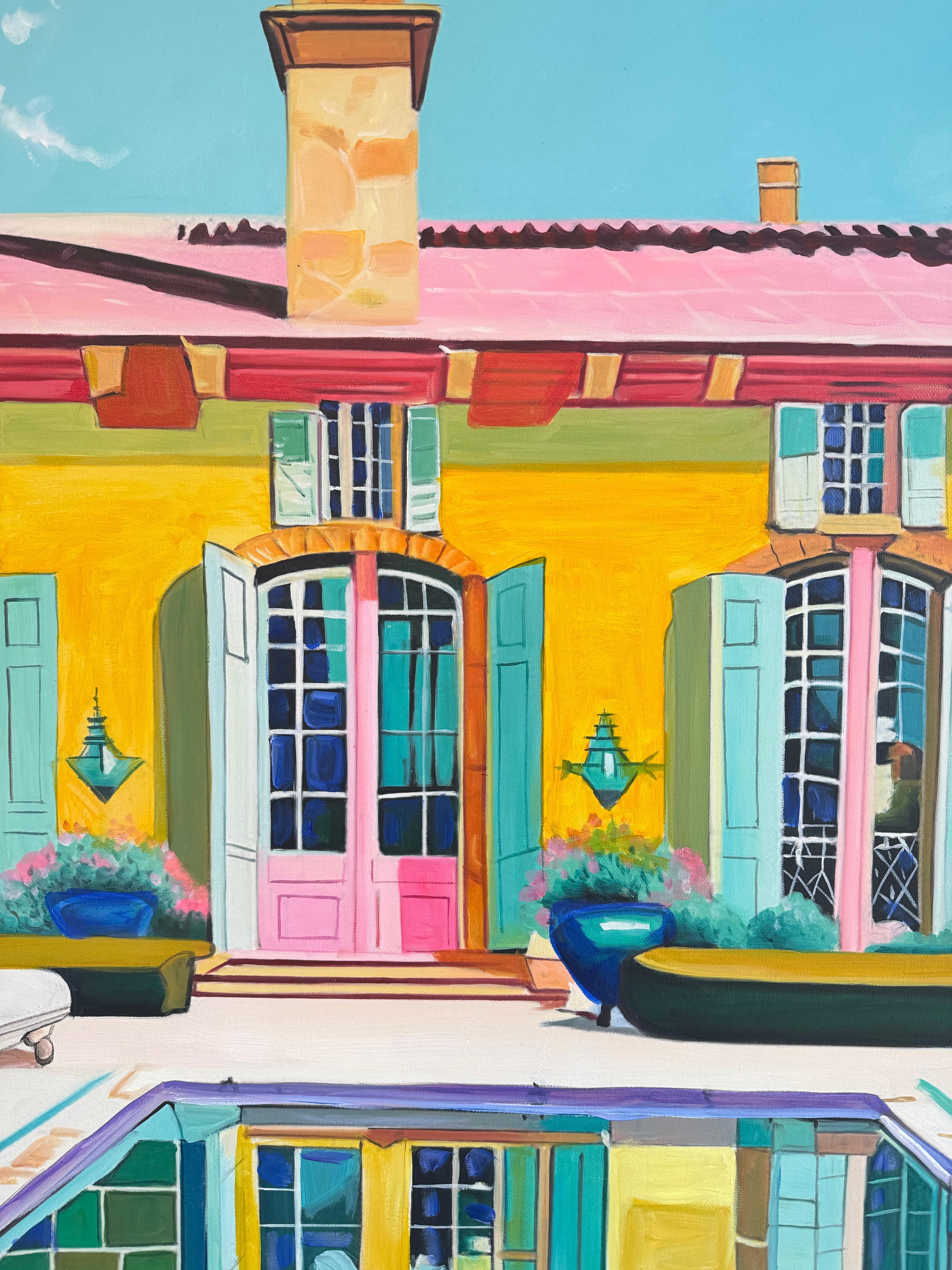 Lilly Muths architektonische Gemälde entführen den Betrachter auf eine visuelle Reise in eine andere Welt, in der die Vorstellungskraft keine Grenzen kennt und die Grenzen zwischen Realität und Fantasie zu einem hypnotisierenden Wandteppich aus