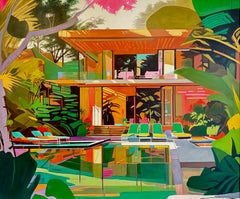 You are full of Sunlight- Contemporary Architecture Oil Painting