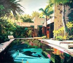 You are my Paradise - Contemporary Architecture Oil Painting