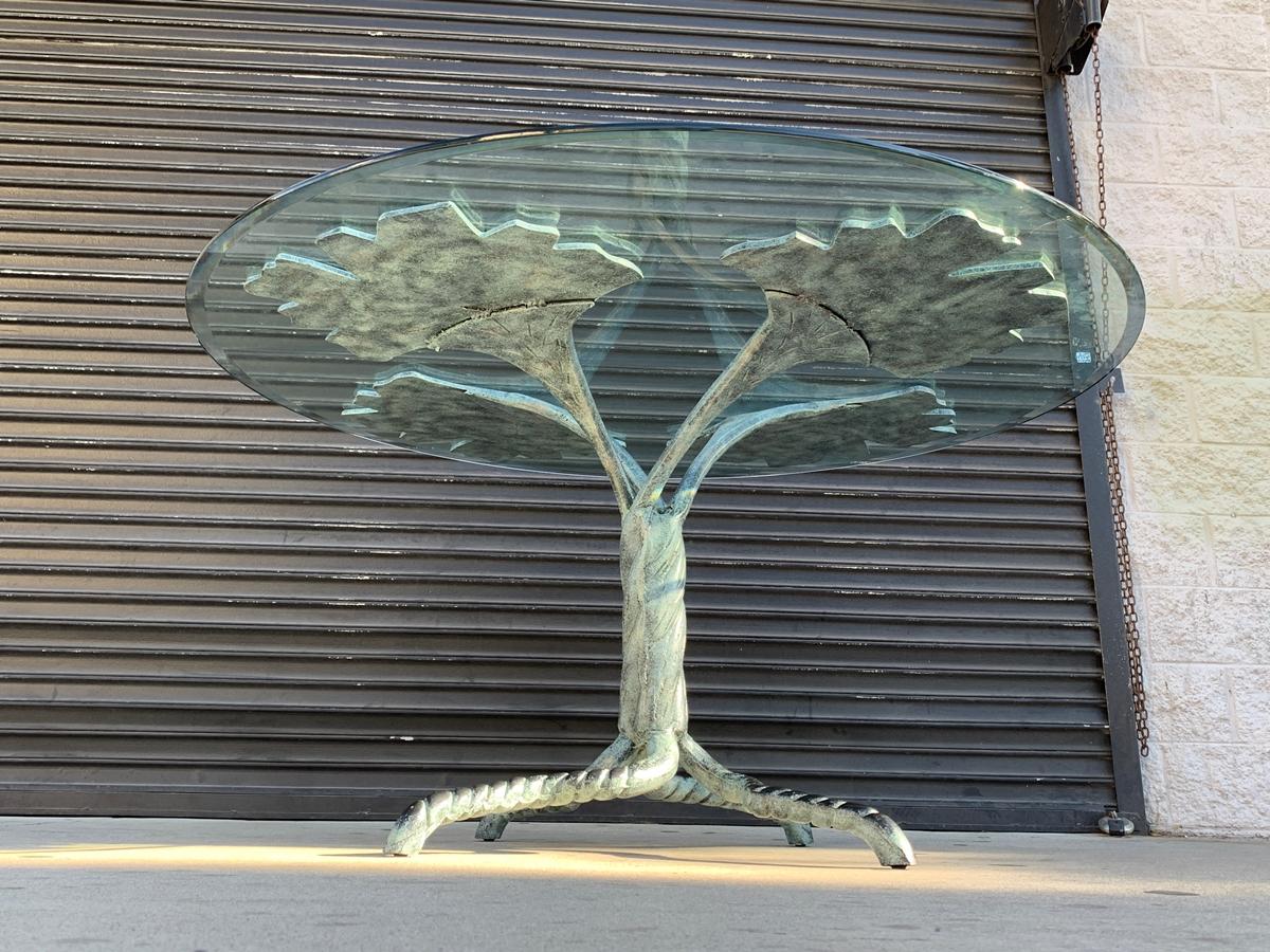 Lilly Pad Table in the Style of Arthur Court In Good Condition In Los Angeles, CA