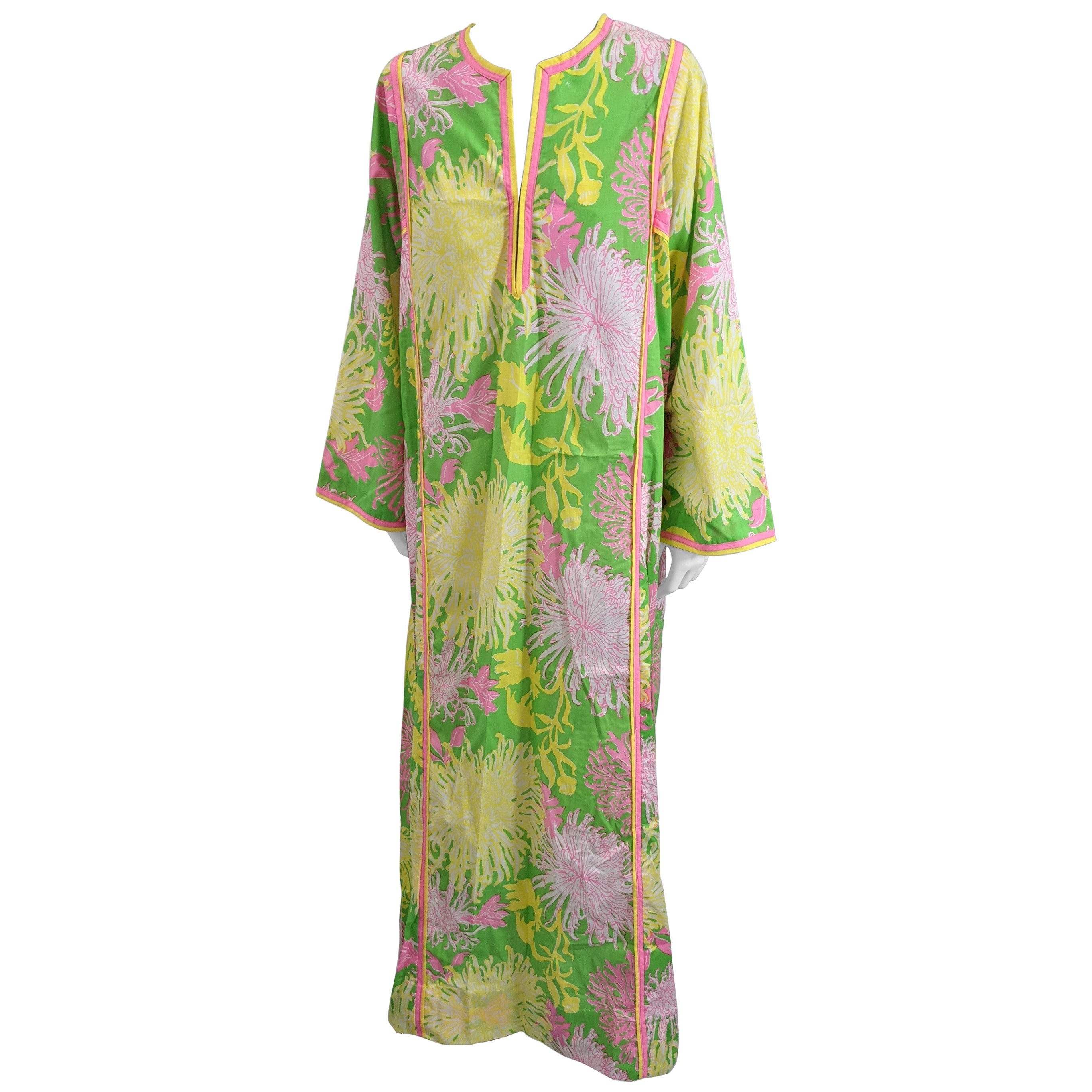 Kaftan mit Blumendruck von Lilly Pulitzer