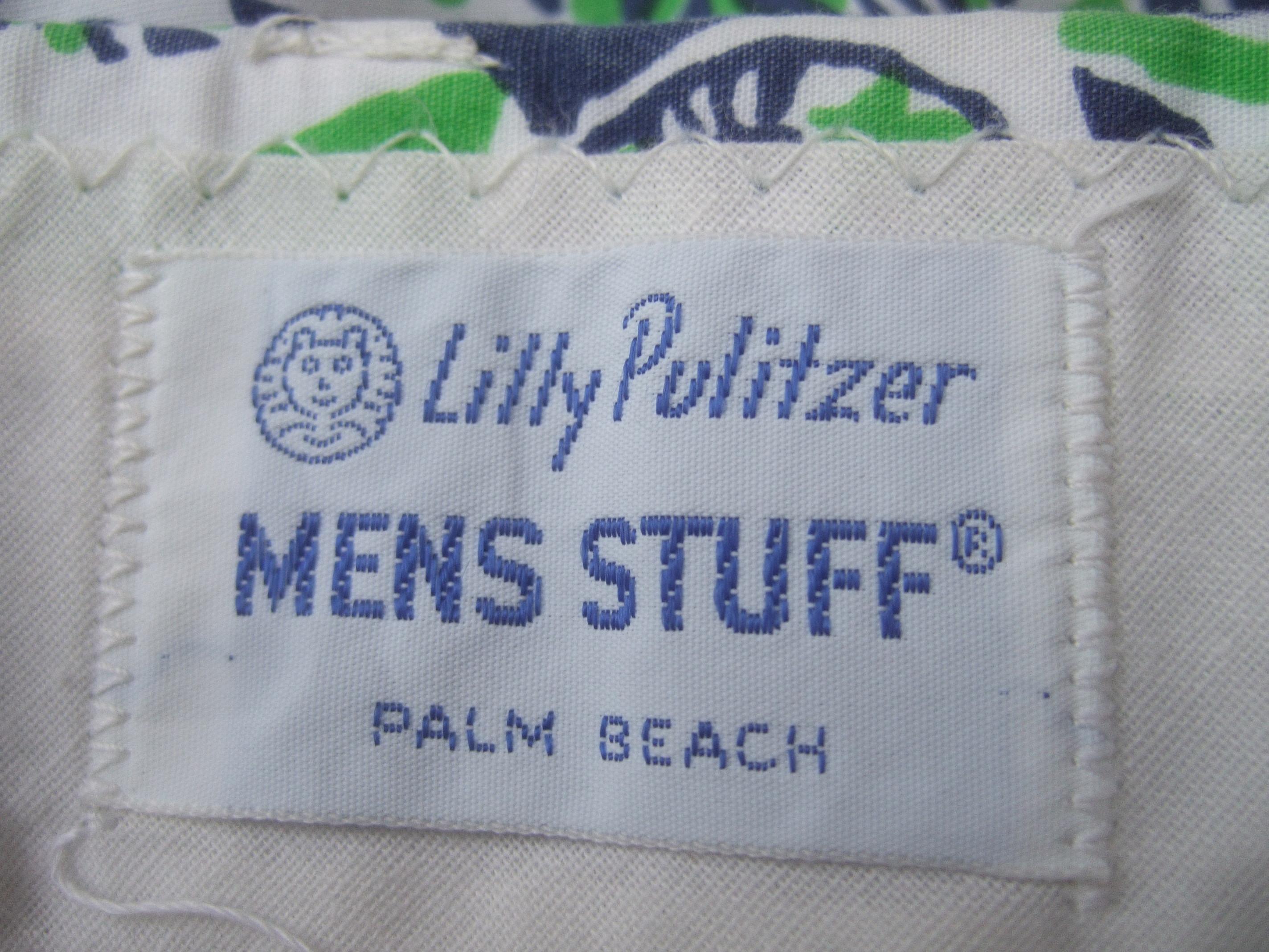 Lilly Pulitzer Men's Tiger Print Trousers Circa 1970s  8