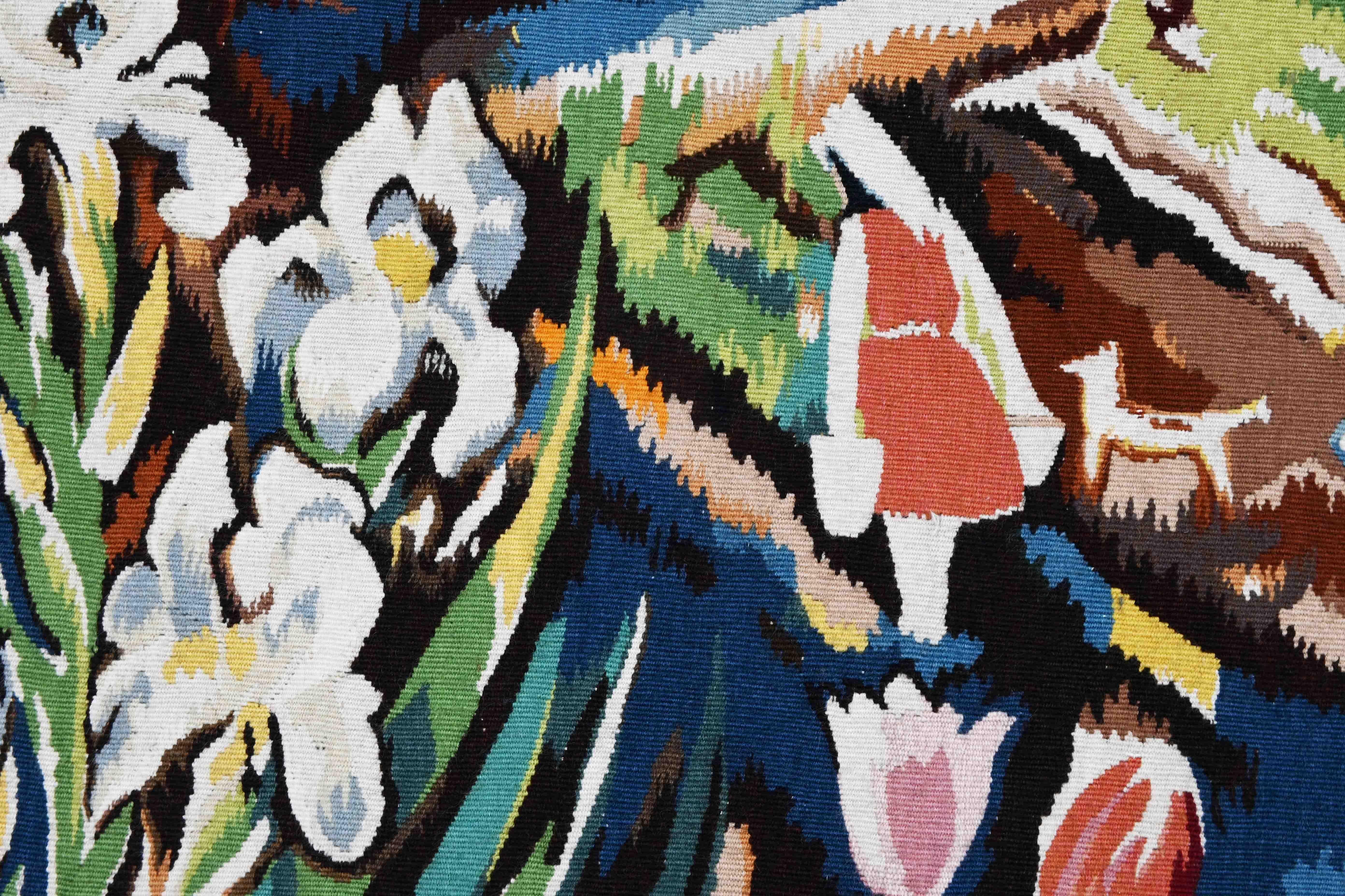 Lilly STEINER por Atelier Simone ANDRE, tapiz francés de Aubusson moderno - N 1556 en venta 2