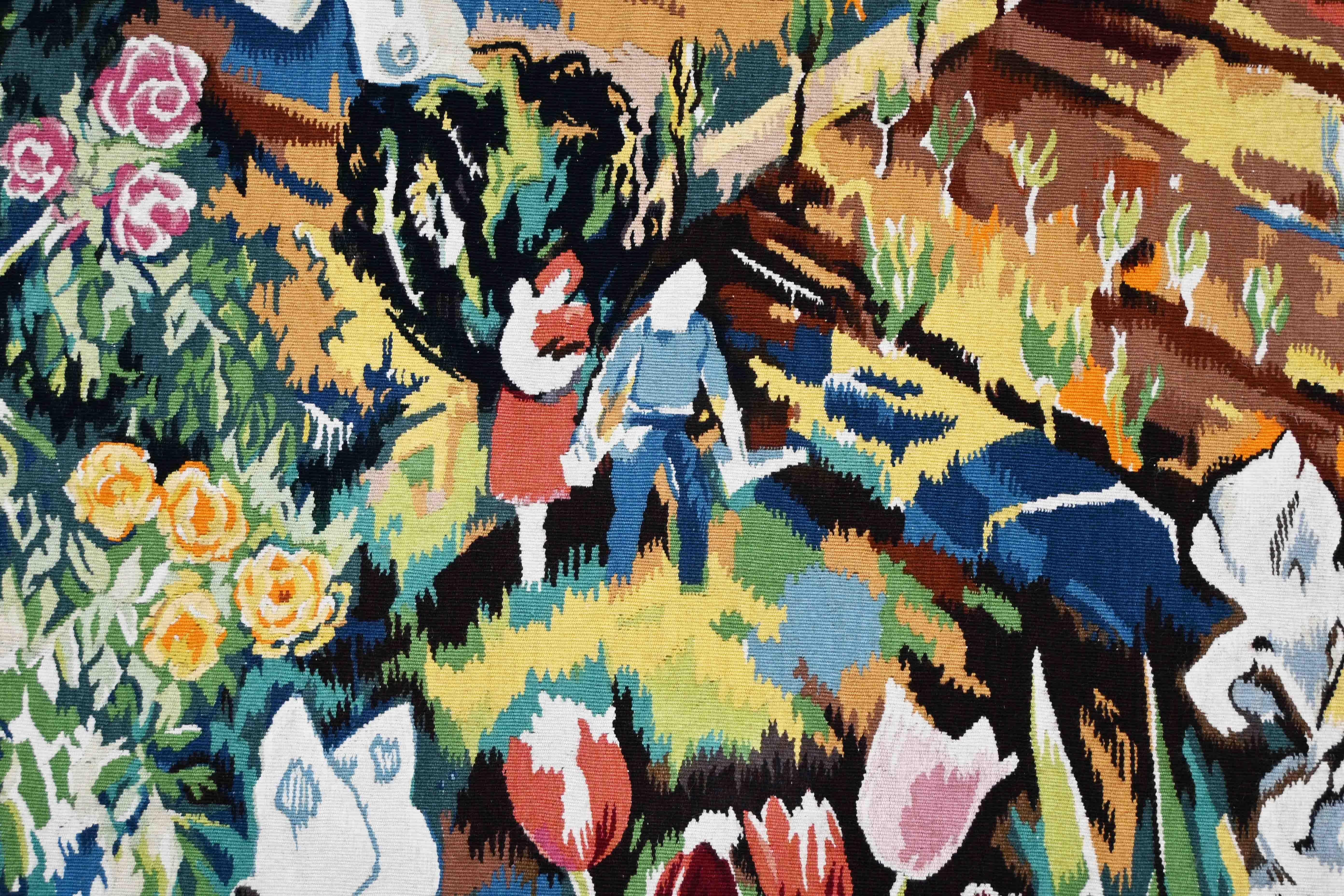 Atelier Simone ANDRE, Tapiz de Aubusson basado en un dibujo animado de Lilly STEINER - L227xH110 cm - No. 1556

Artista: Según un dibujo animado de Lilly Steiner
Época: Siglo XX
Estilo: Arte moderno
Estado: Perfecto
Material: Lana
Anchura: 227