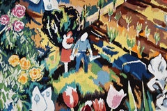 Lilly STEINER by Atelier Simone ANDRE, French Aubusson moderne tapestry - N 1556