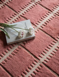 Lilly Wool Rya Rug in Claret Red, by Layered, Hand-Woven Scandinavian Design