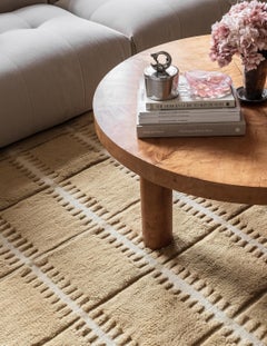 Lilly Wool Rya Rug in Mustard Yellow, by Layered, Hand-Woven Scandinavian Design