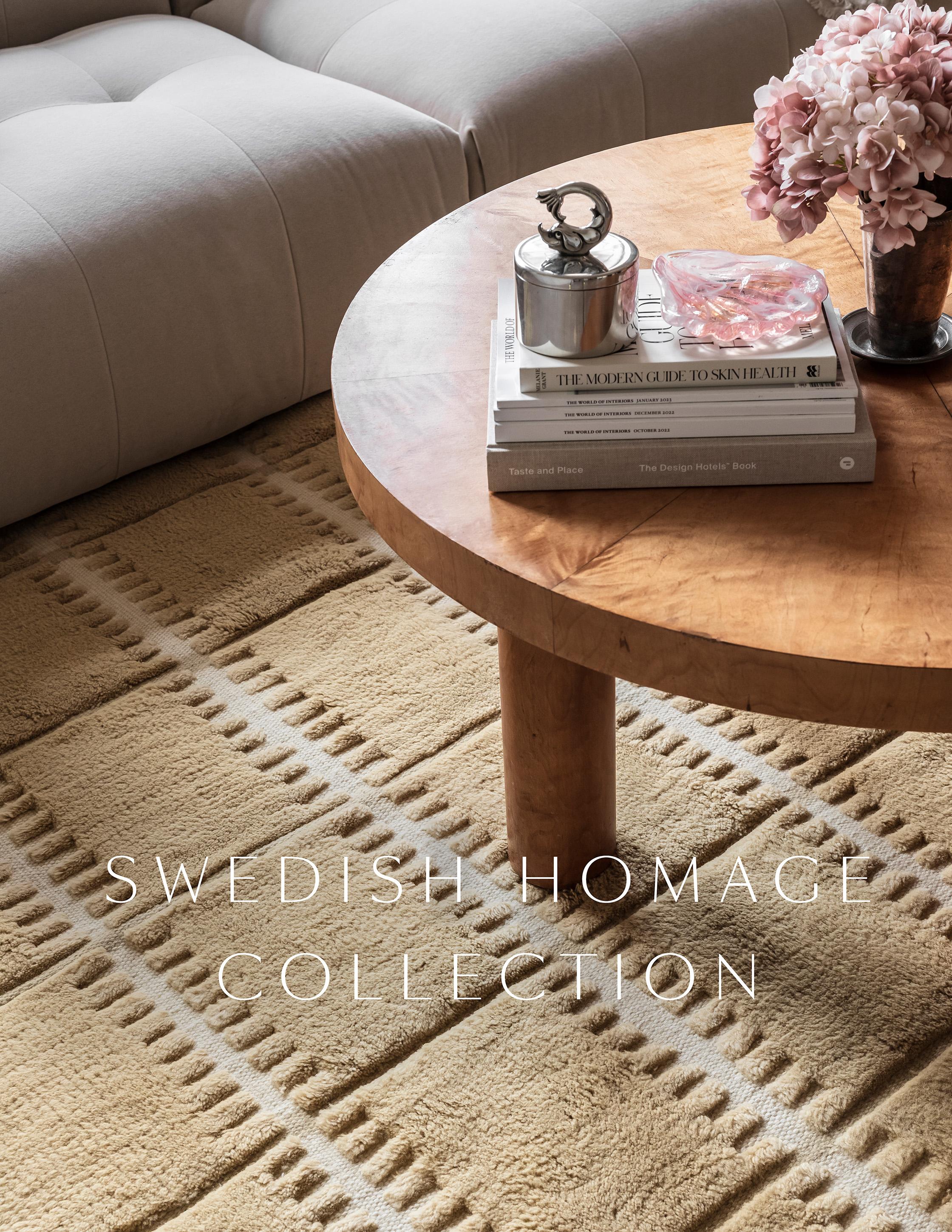 Indian Lilly Wool Rug Mustard For Sale