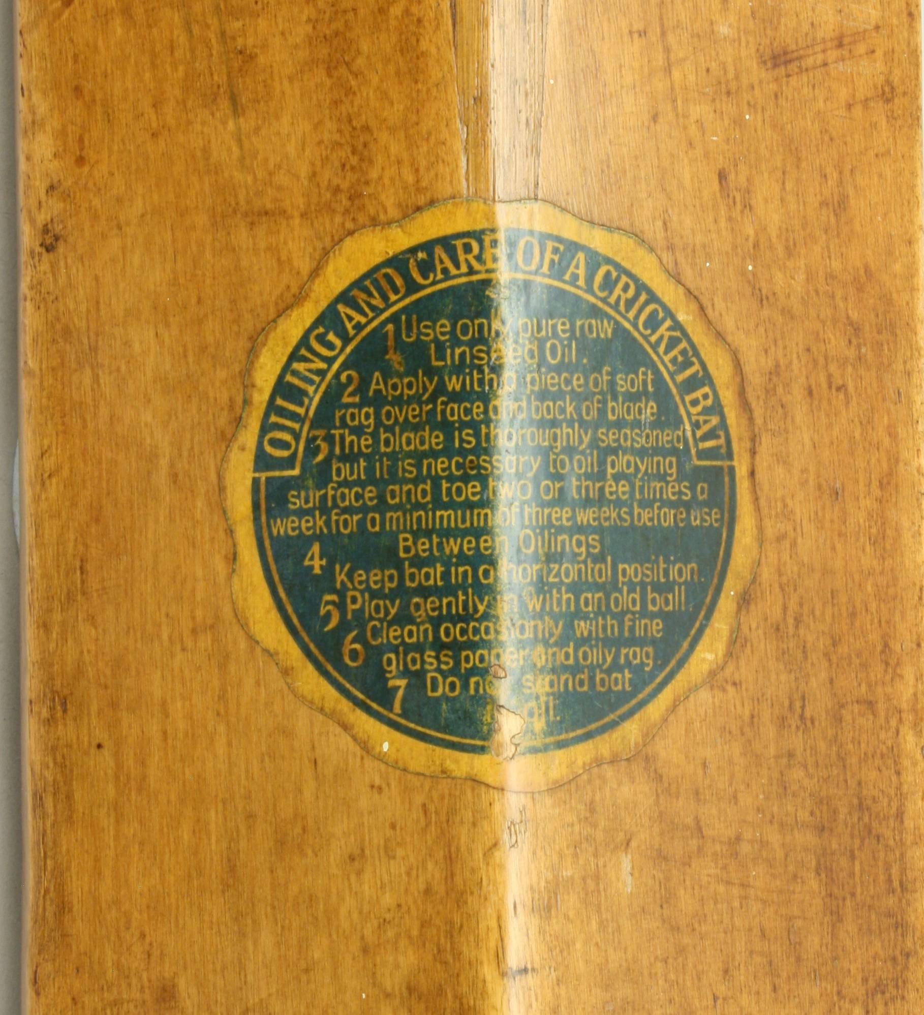 Lillywhite Kricketschläger:: Tom Barling Autogramm im Zustand „Gut“ in Oxfordshire, GB