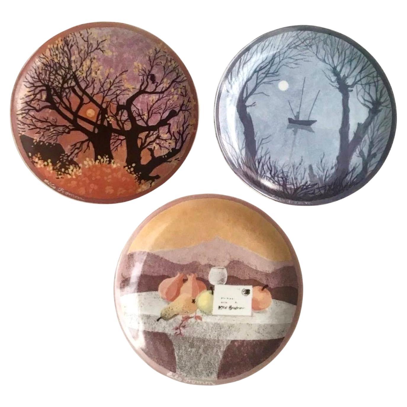 Lilo Fromm Decorative Plates  Sophienthal Wall Plates “Autumn” series “Seasons”