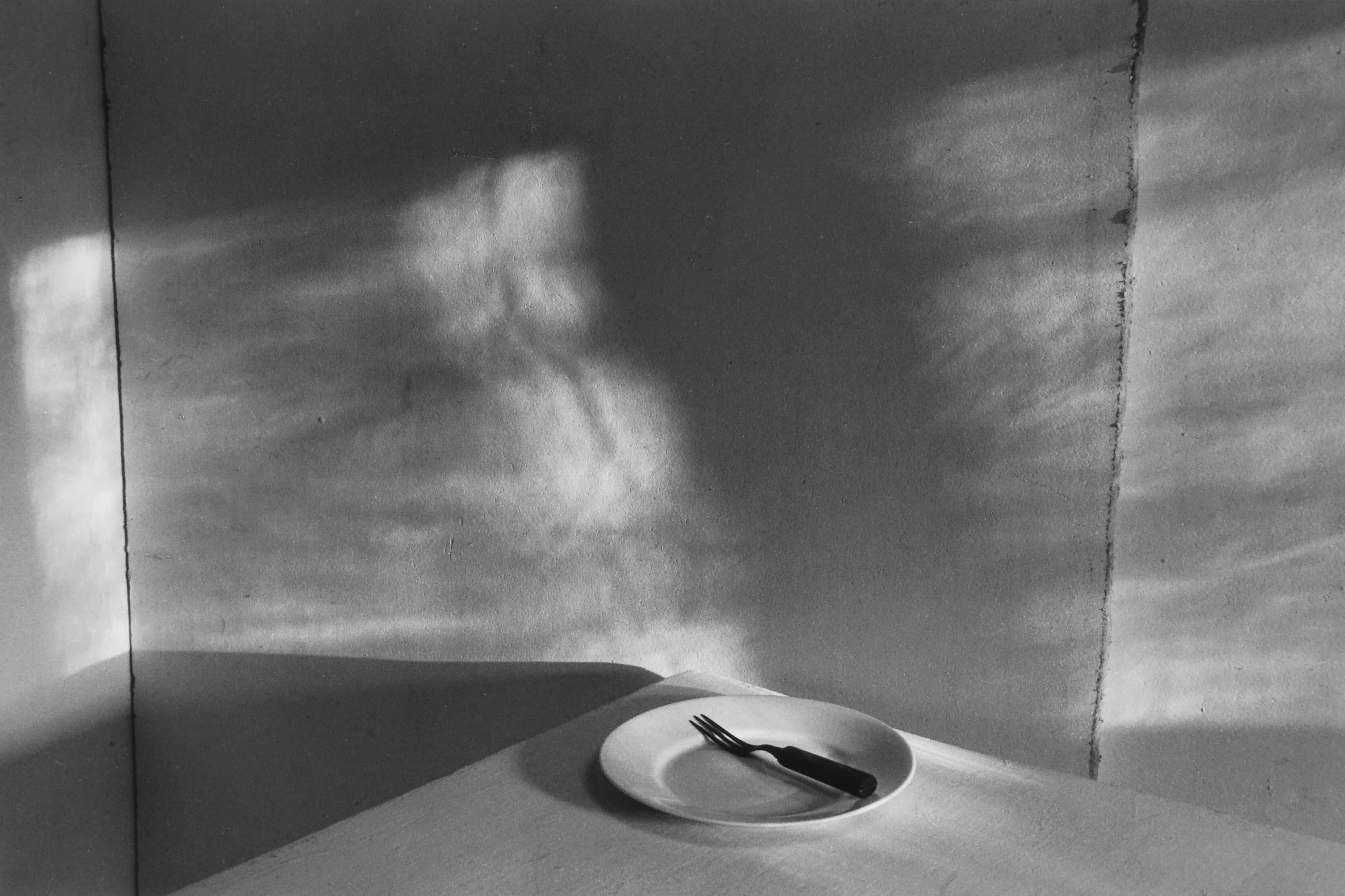 Lilo Raymond Black and White Photograph - Plate and Fork, 1991