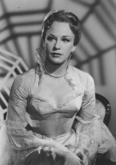 Lilo Winterstein – Studio Portrait of Hildegard Knef, circa 1958 - Vintage Print