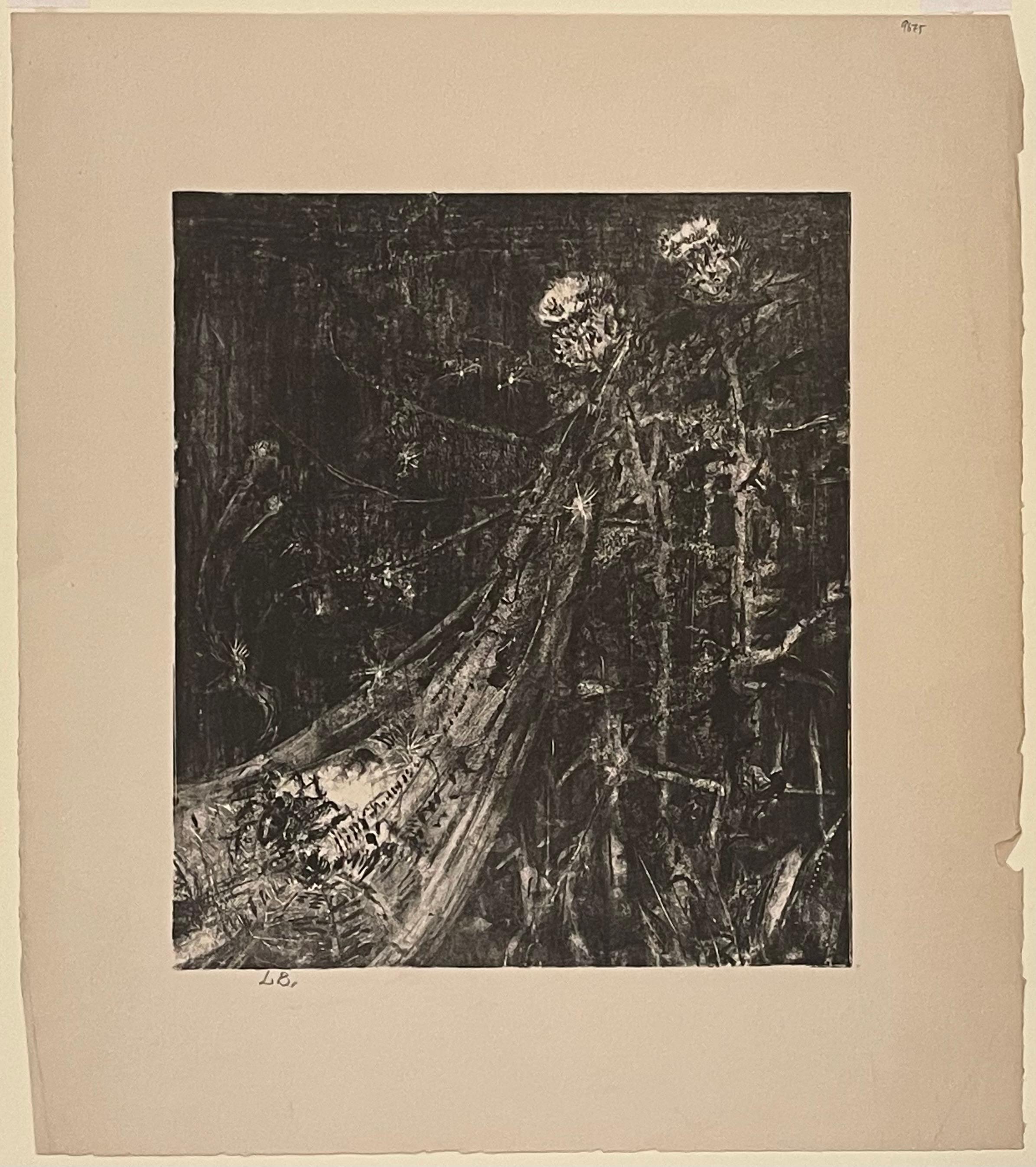 SIX FLOWER STUDIES - Black Still-Life Print by Lily Blatherwick