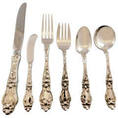 Lily by Frank Whiting Sterling Silver Flatware Service for 18 Set 108 Pcs Floral