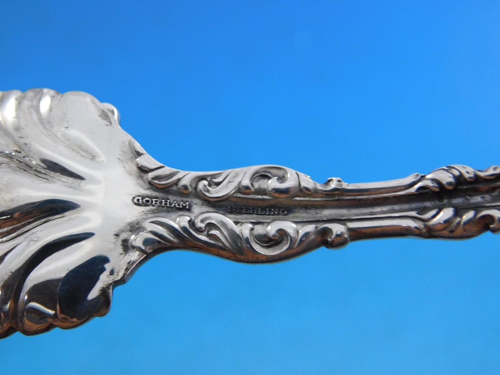 Lily by Gorham (Whiting) Sterling Silver Flatware Set 12 Service 60 pcs Dinner In Excellent Condition For Sale In Big Bend, WI