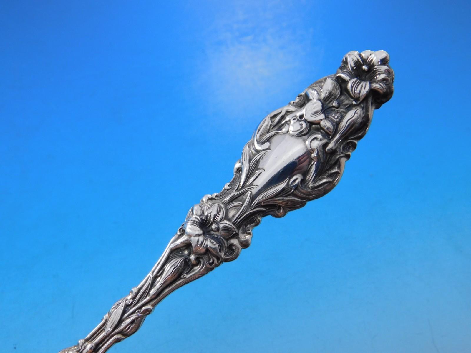 Lily by Gorham (Whiting) Sterling Silver Flatware Set 12 Service 60 pcs Dinner For Sale 1