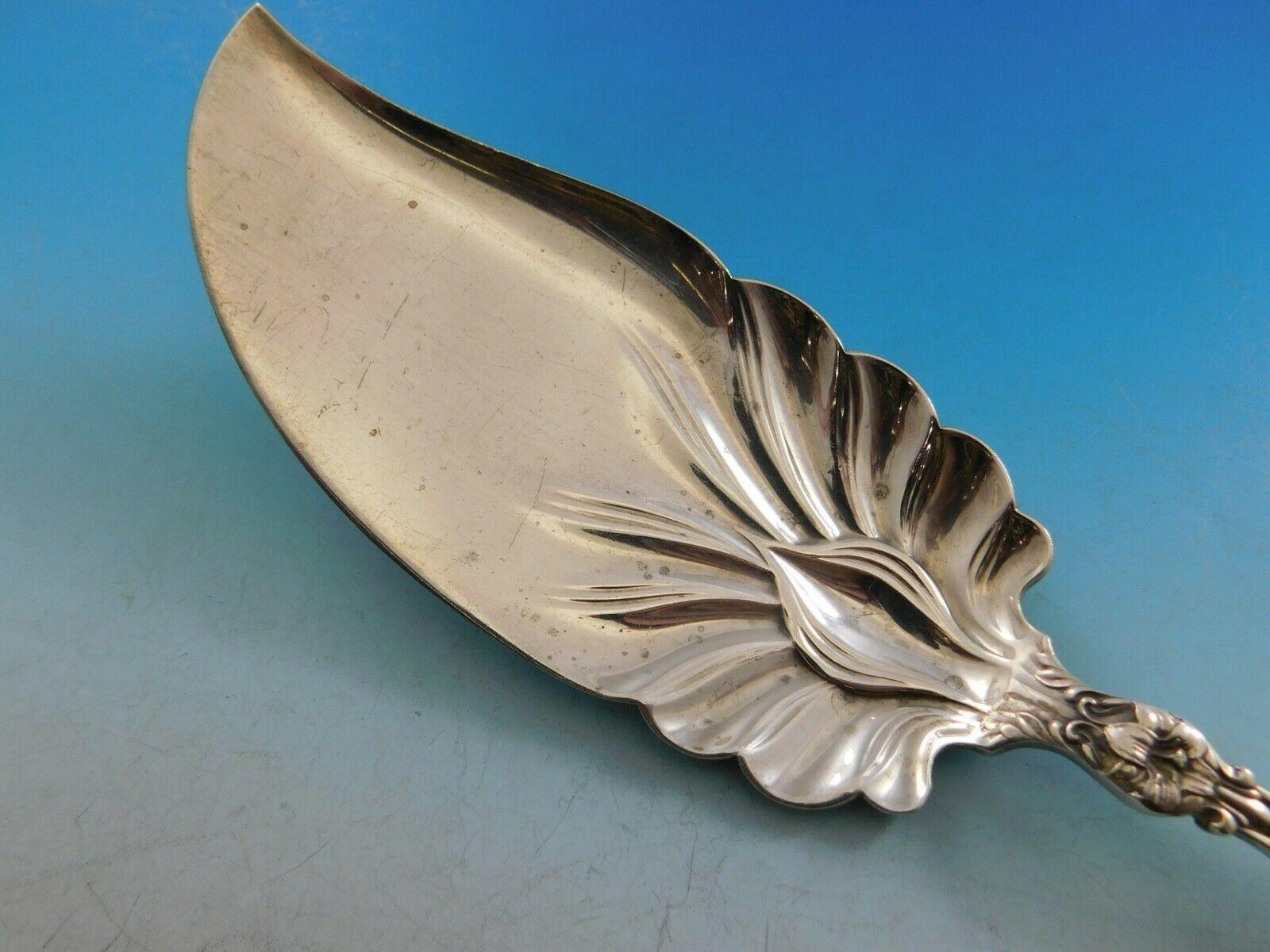 20th Century Lily by Whiting Sterling Silver Fish Server Serving Knife Vintage