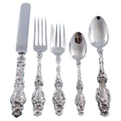 Lily by Whiting Sterling Silver Flatware Set for 12 Service 60 Pieces