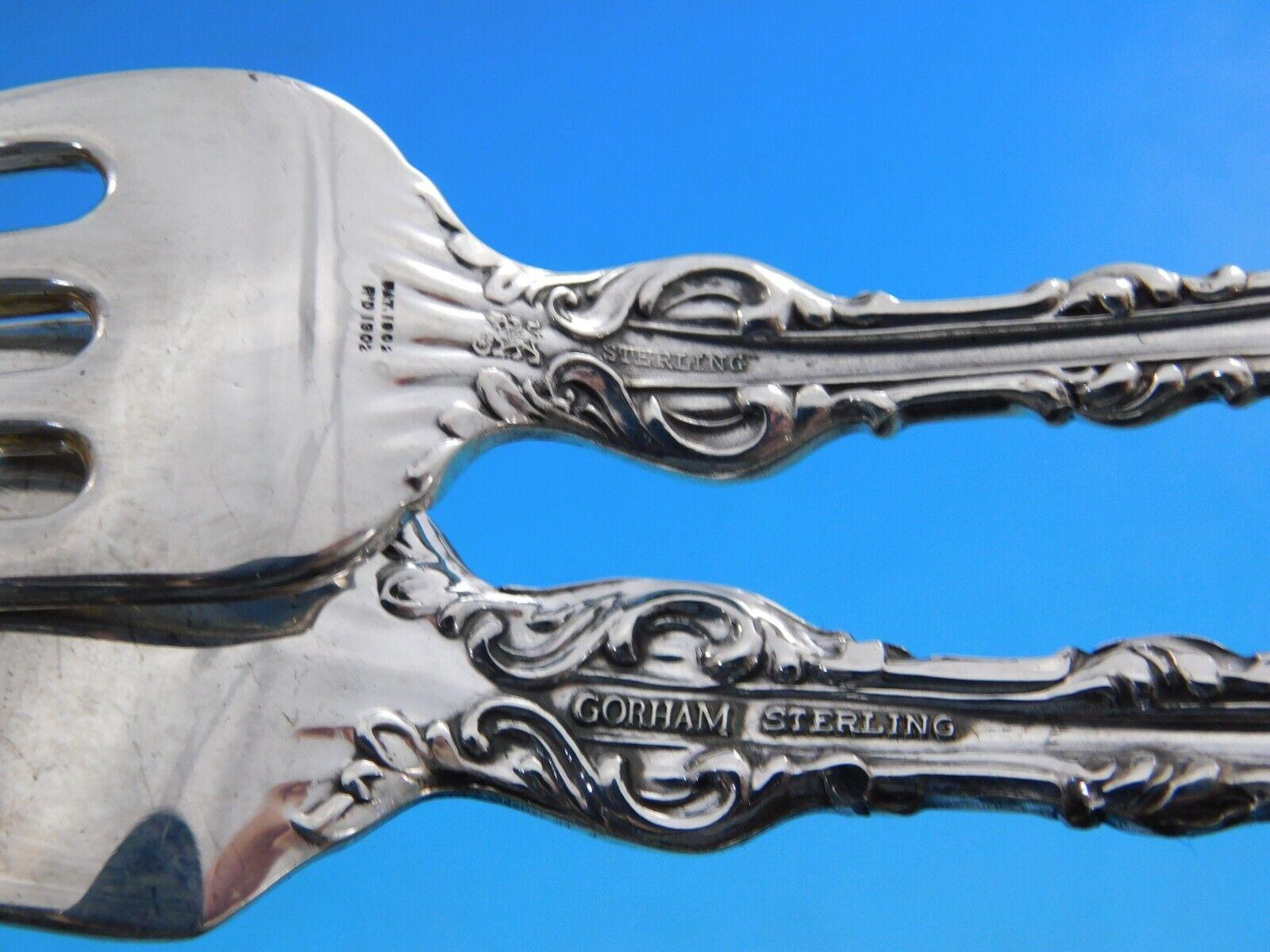 20th Century Lily by Whiting Sterling Silver Flatware Set for 12 Service 65 Pieces Dinner Old