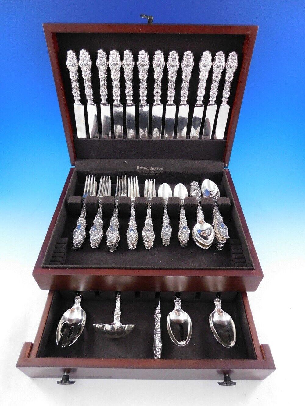 Lily by Whiting Sterling Silver Flatware Set for 12 Service 65 Pieces Dinner Old 5
