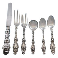 Lily by Whiting Sterling Silver Flatware Set for 8 Service 56 Pieces