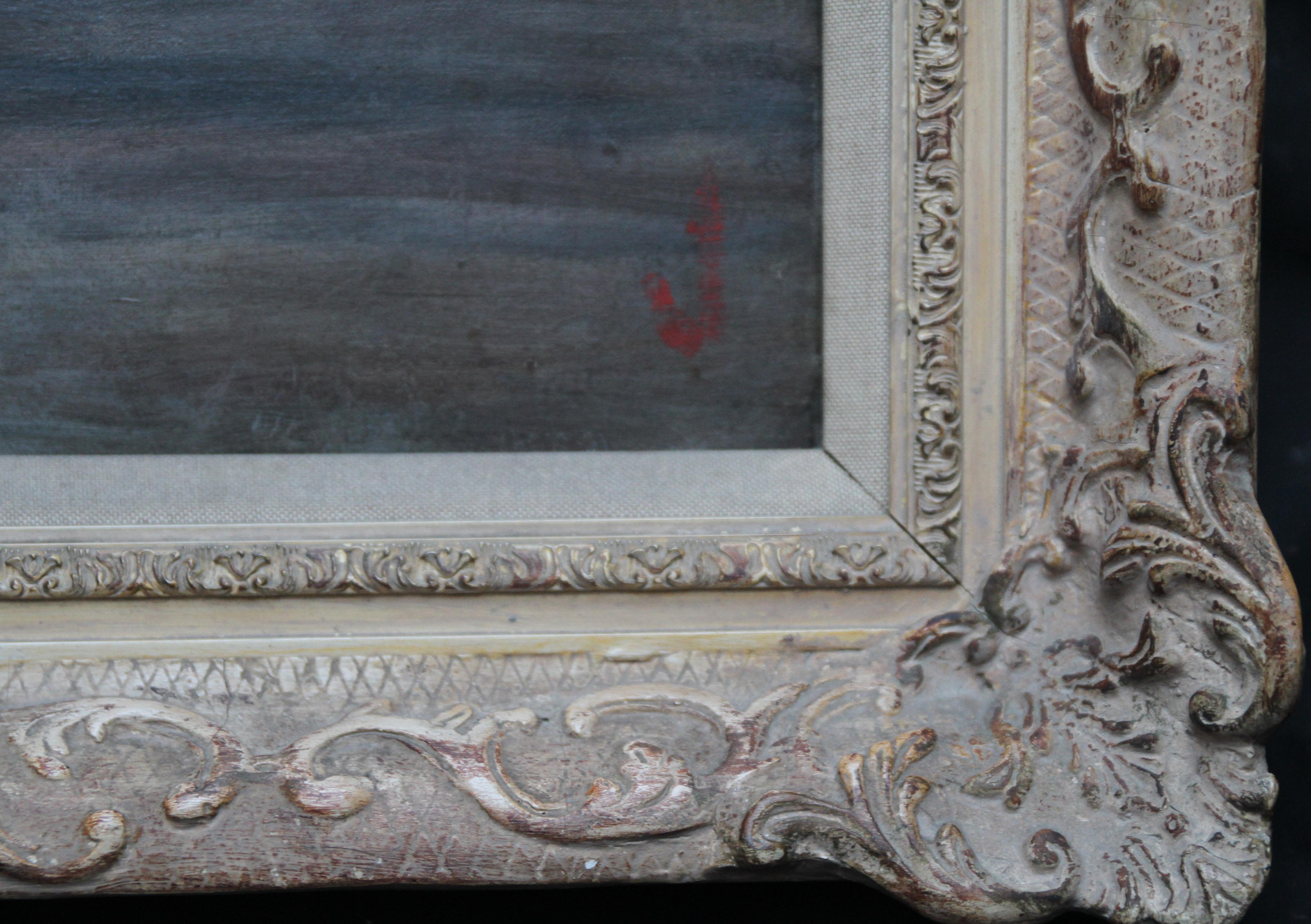 The National Gallery - British 20s exhib art interior oil painting female artist - Gray Interior Painting by Lily Delissa Joseph